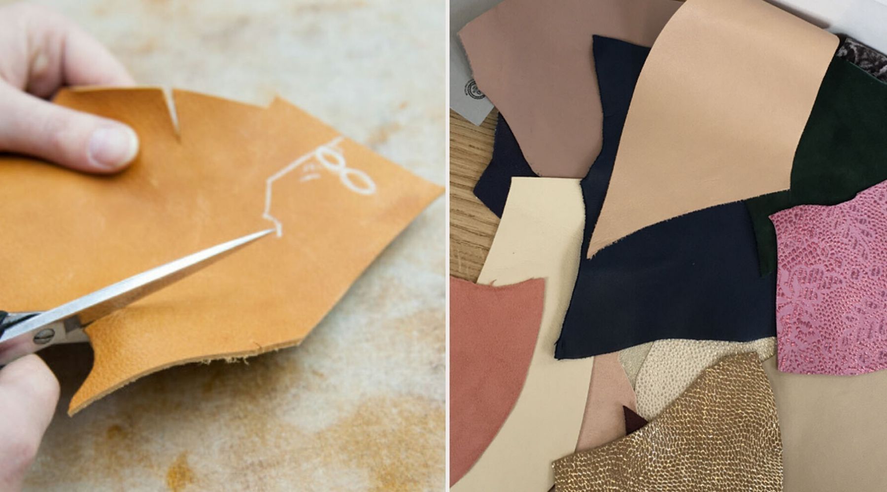 materials for shoe samples for a shoe company for bunions calla