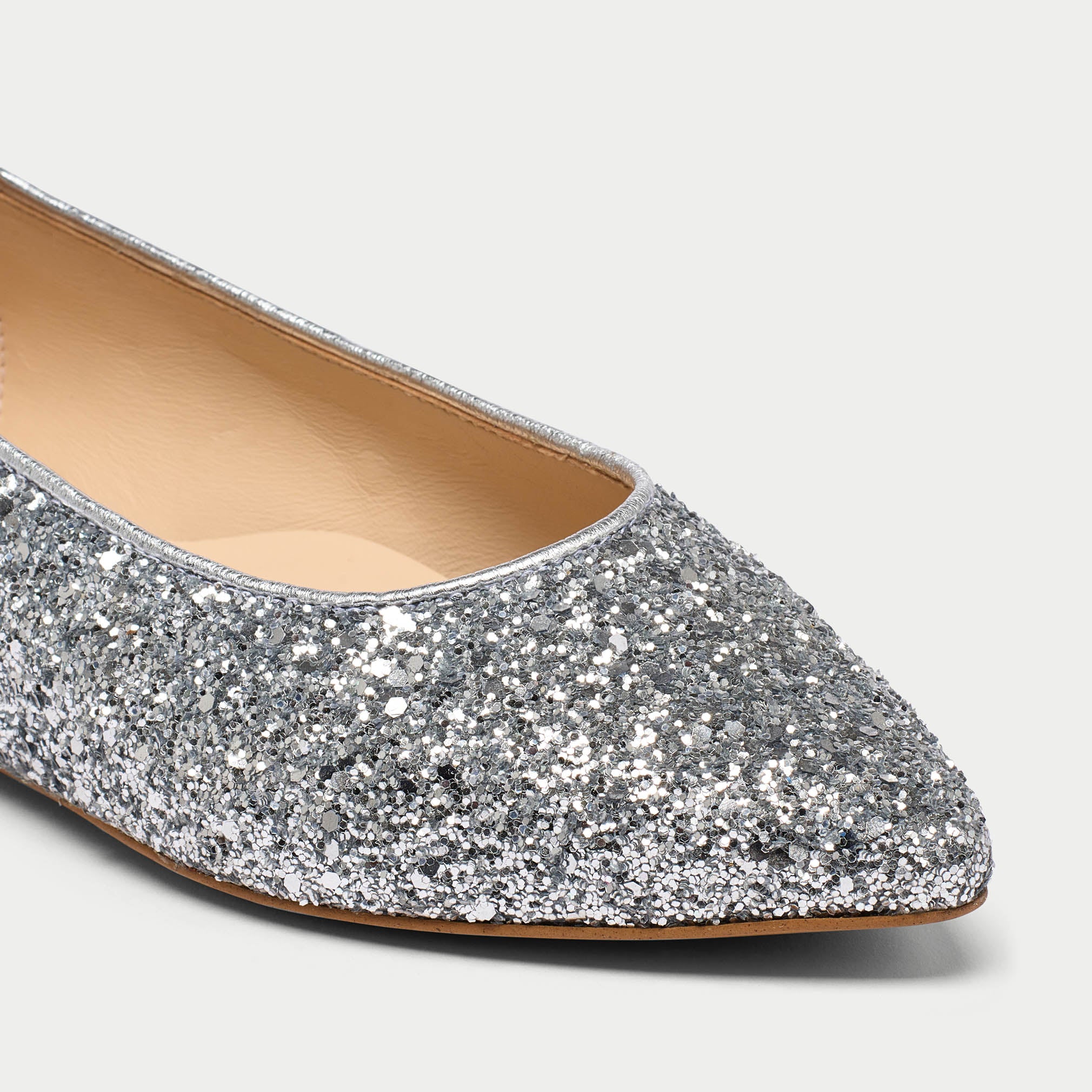sparkle flats close up