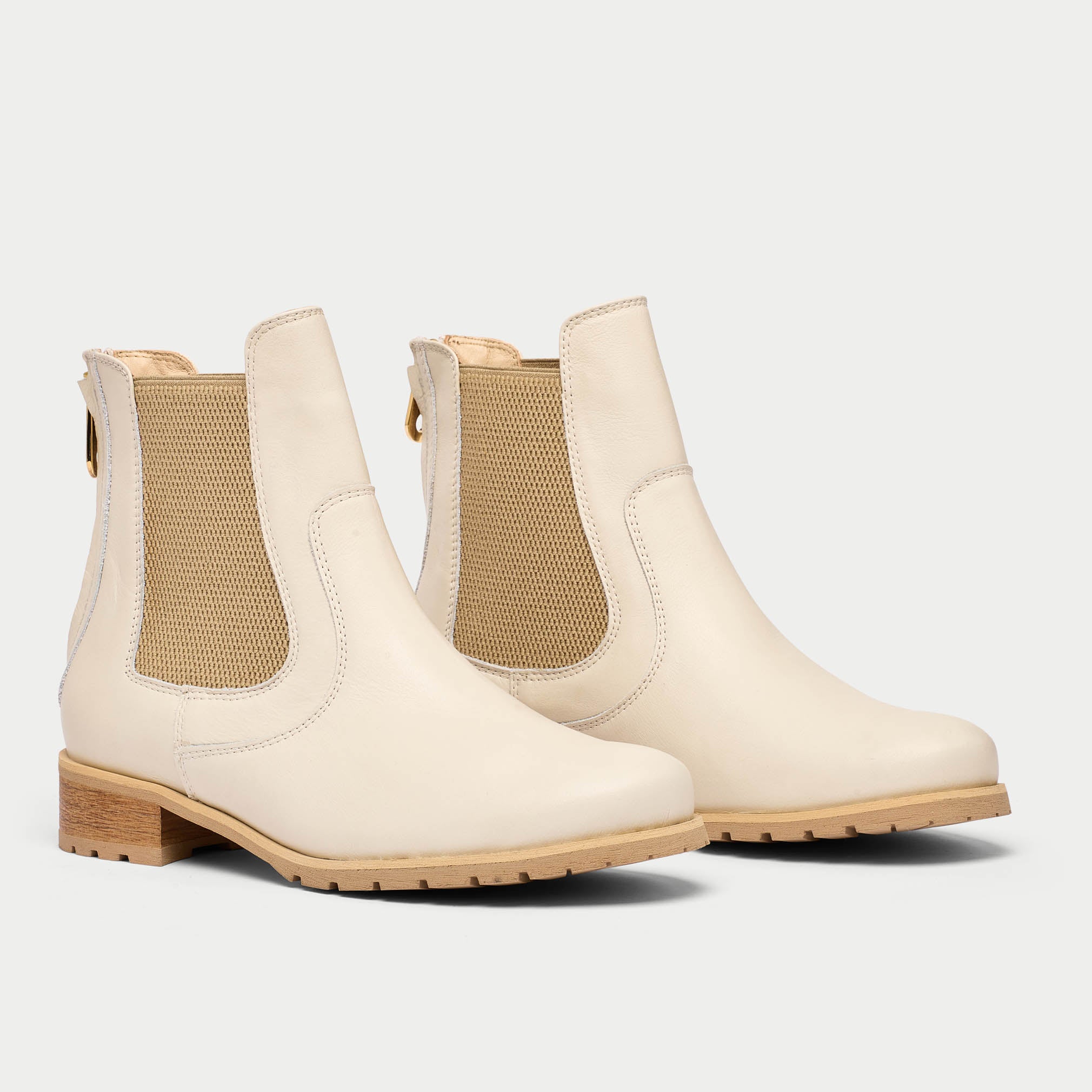 Alice butter leather boots front/side view