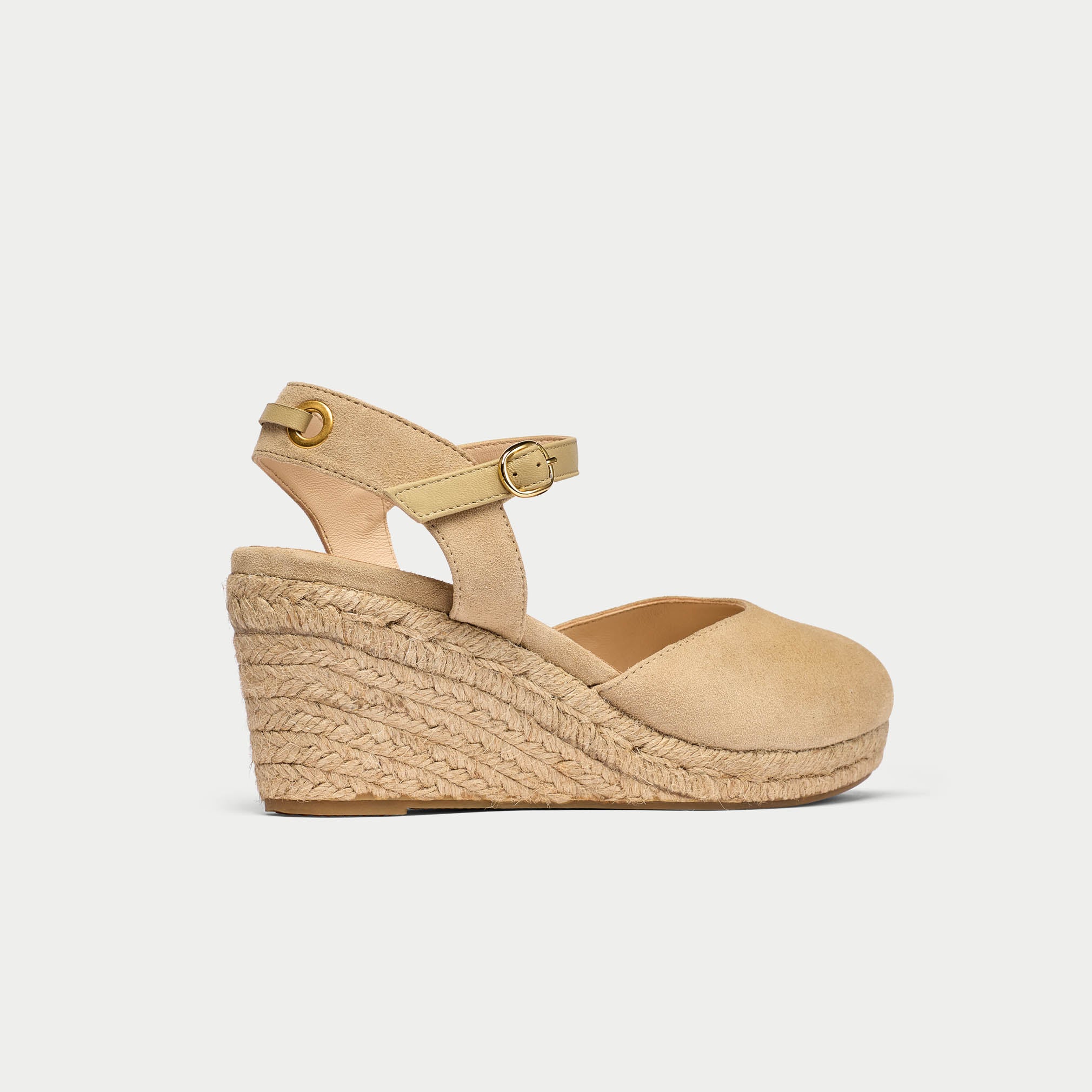 Betsy - Natural Suede Espadrilles