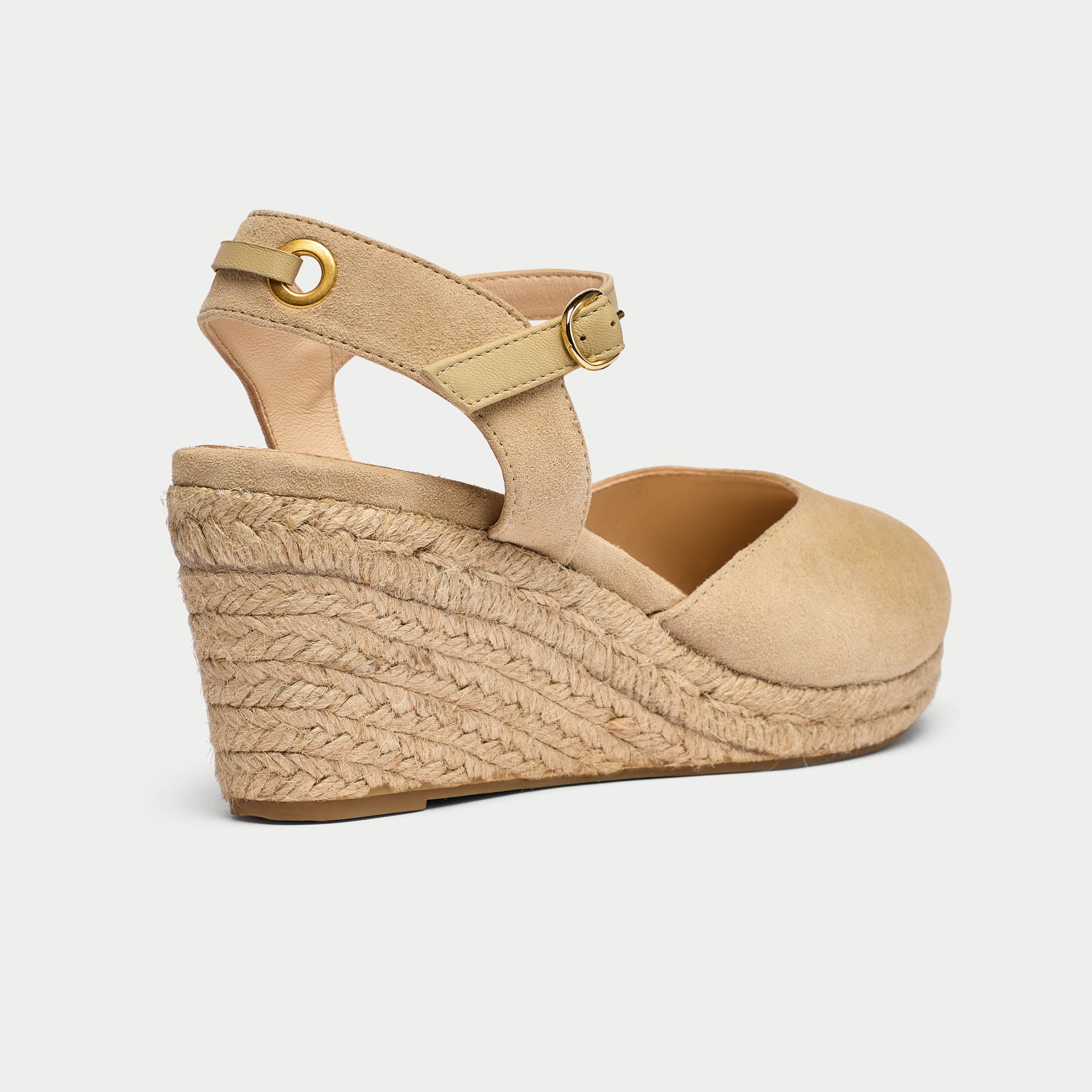 Betsy - Natural Suede Espadrilles