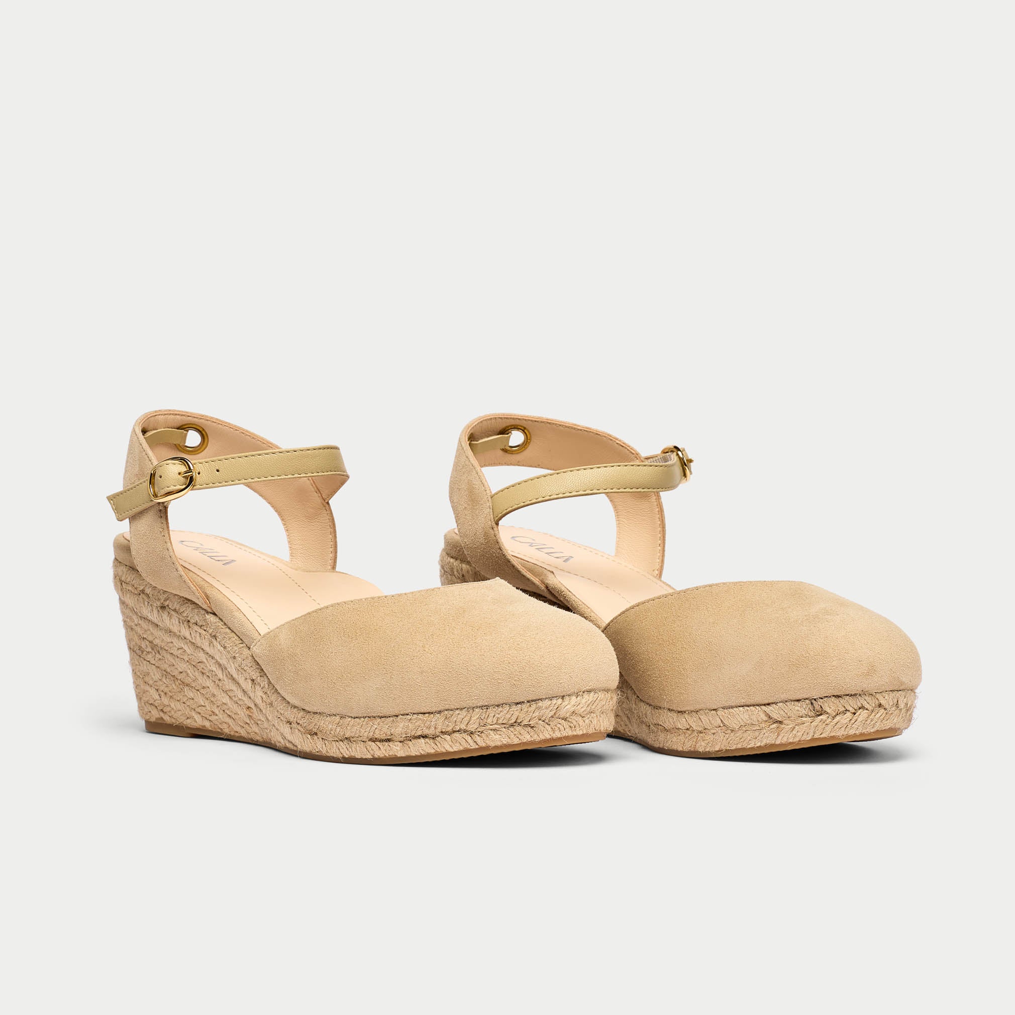 Betsy - Natural Suede Espadrilles