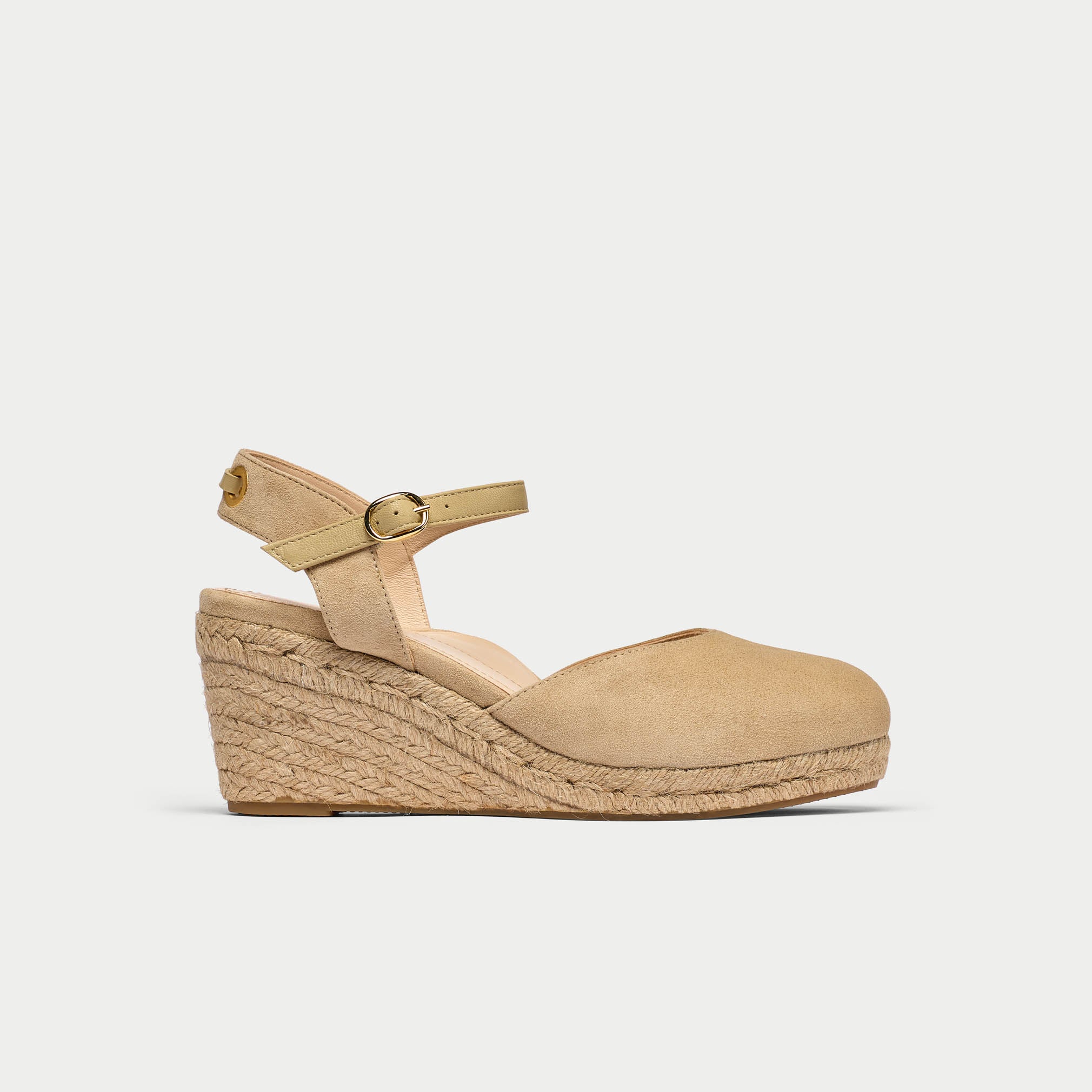 Betsy - Natural Suede Espadrilles
