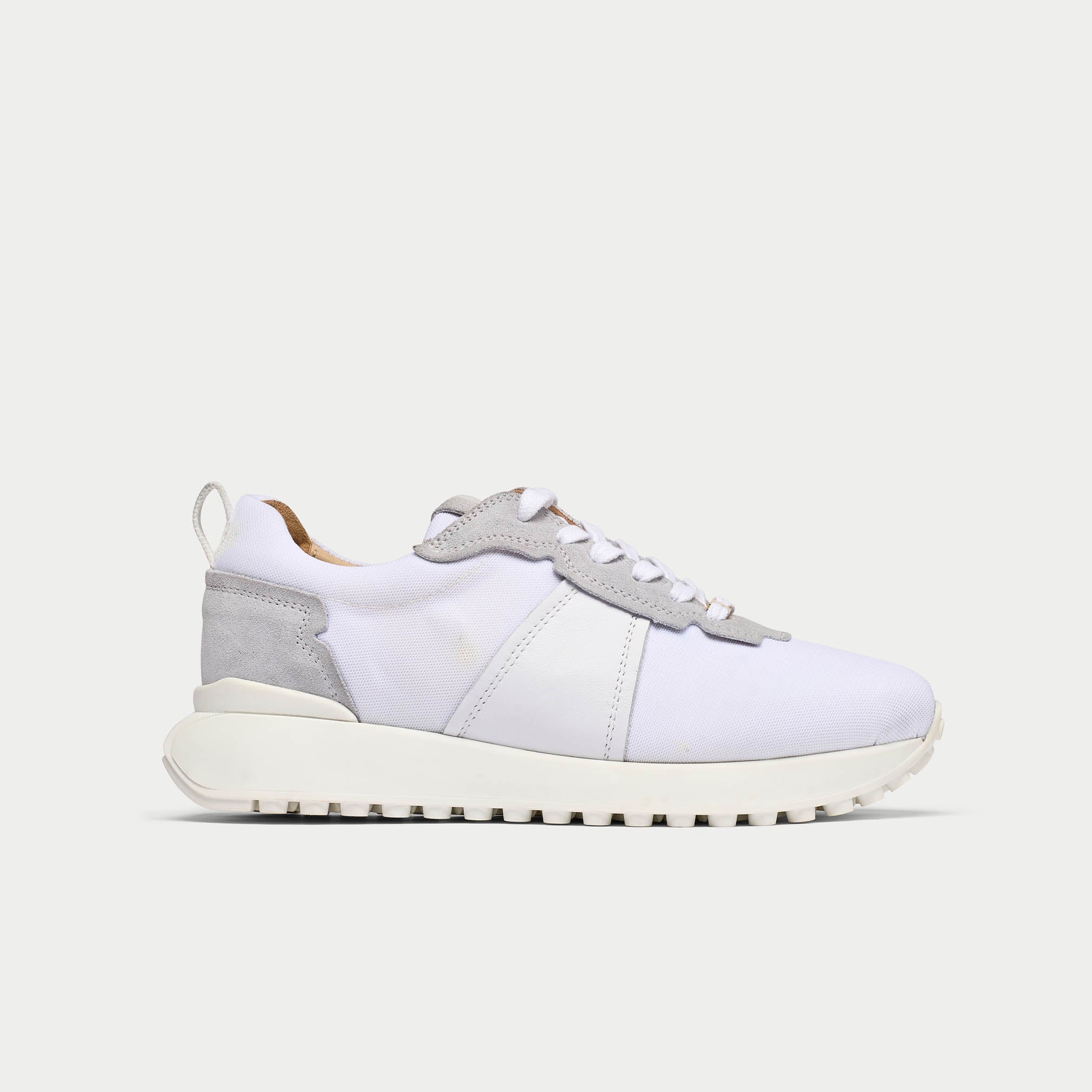 Cosmos white trainer side view