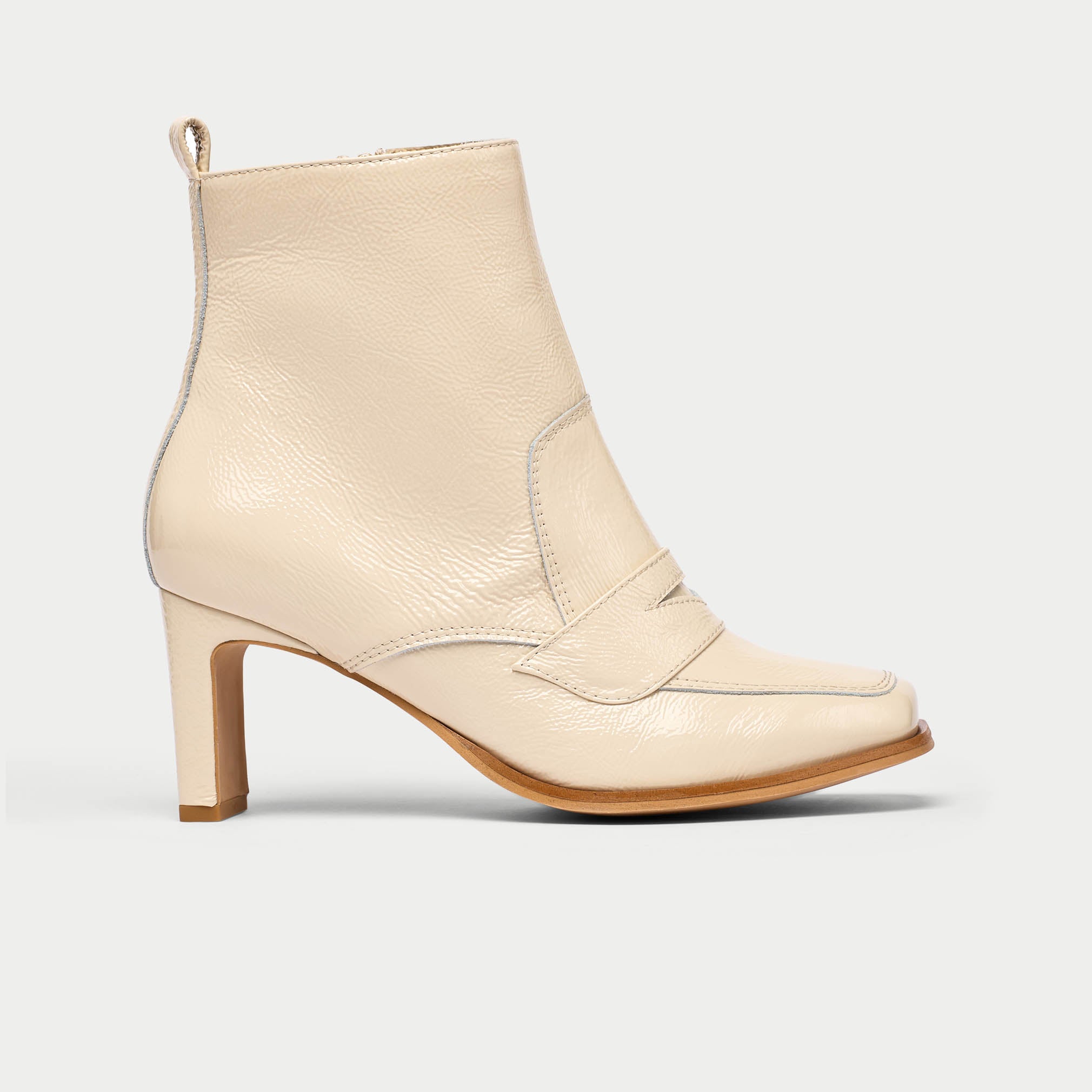 Daphne butter leather boot side view
