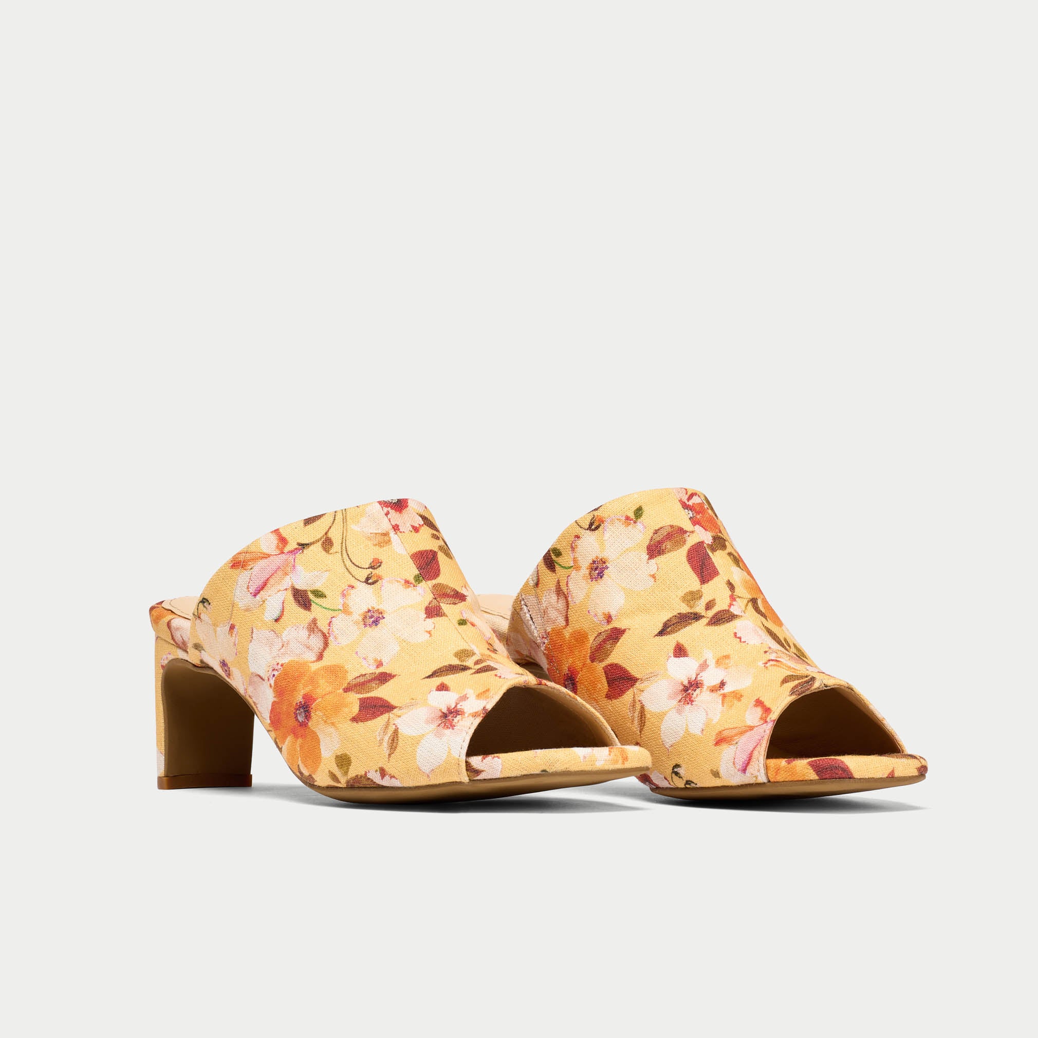 Debbie yellow floral pair