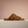 Lily - Tan Suede Sandals