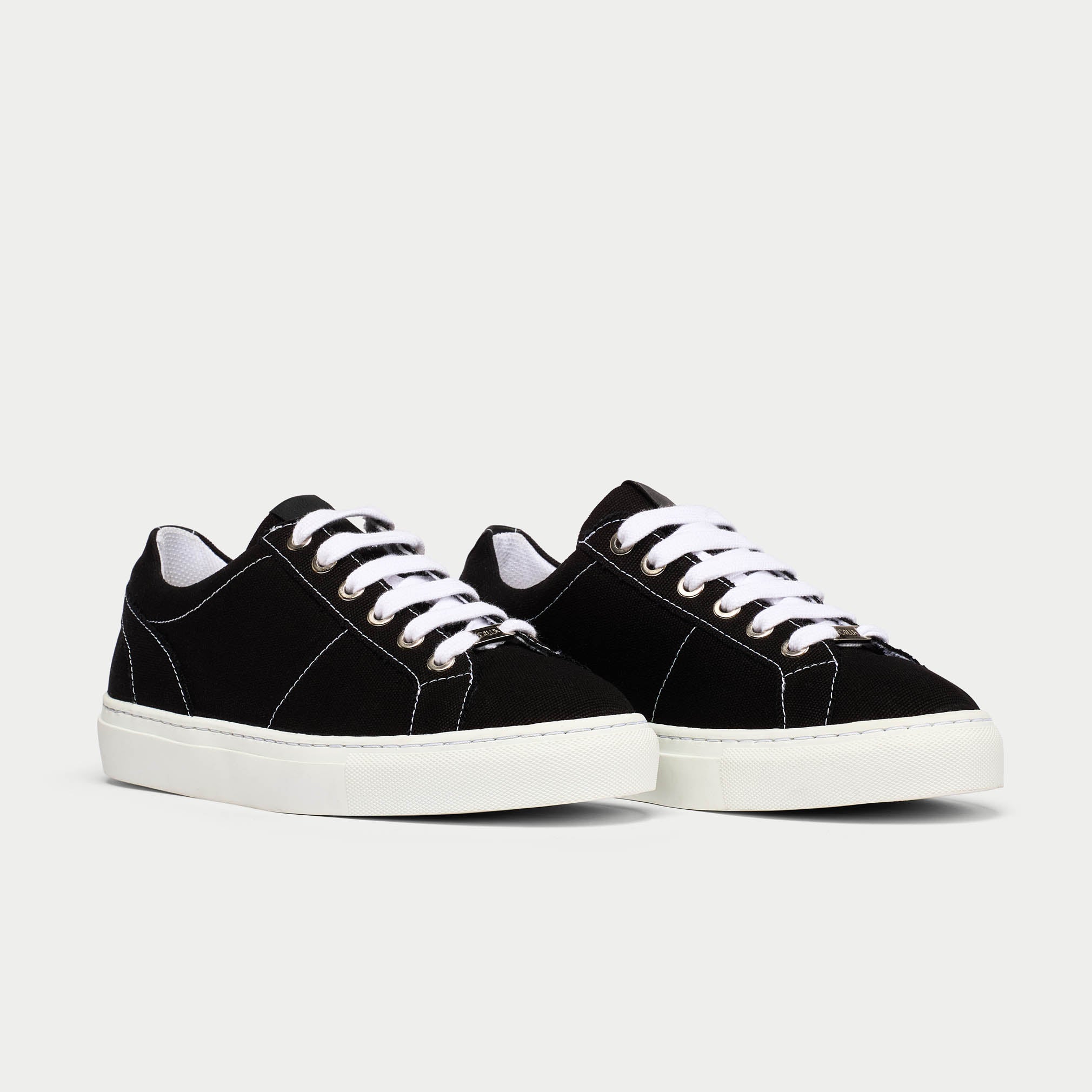 Luna black trainer pair