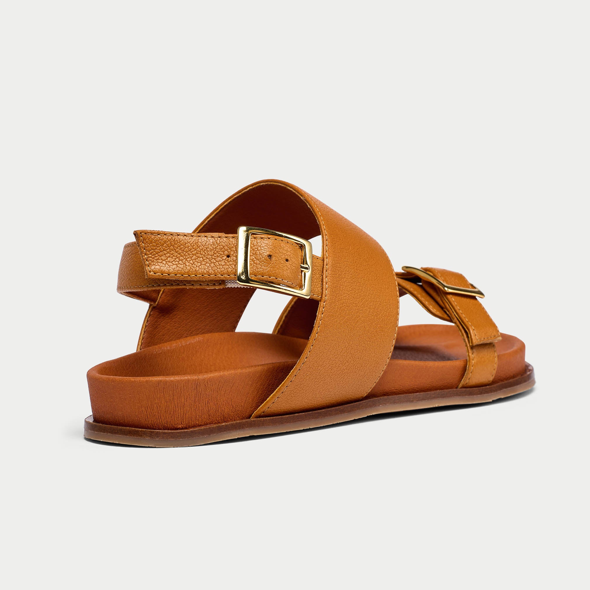 Poppy - Camel Leather Sandals