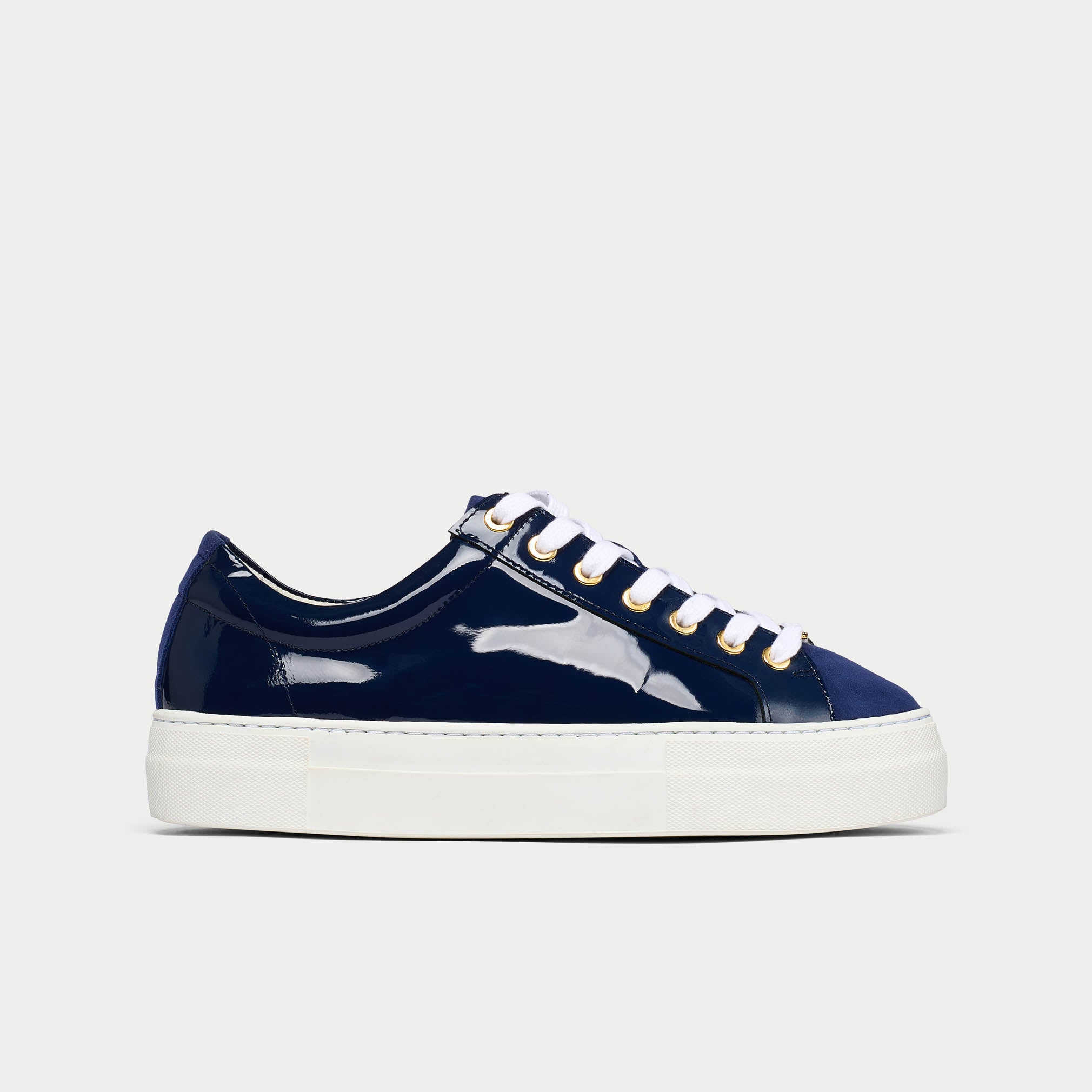 Navy platform sneakers hotsell