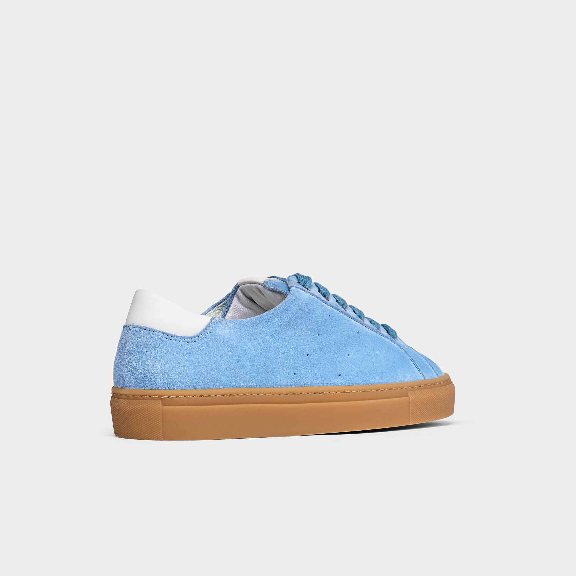 Star - Baby Blue Suede Wide Fit Sneakers
