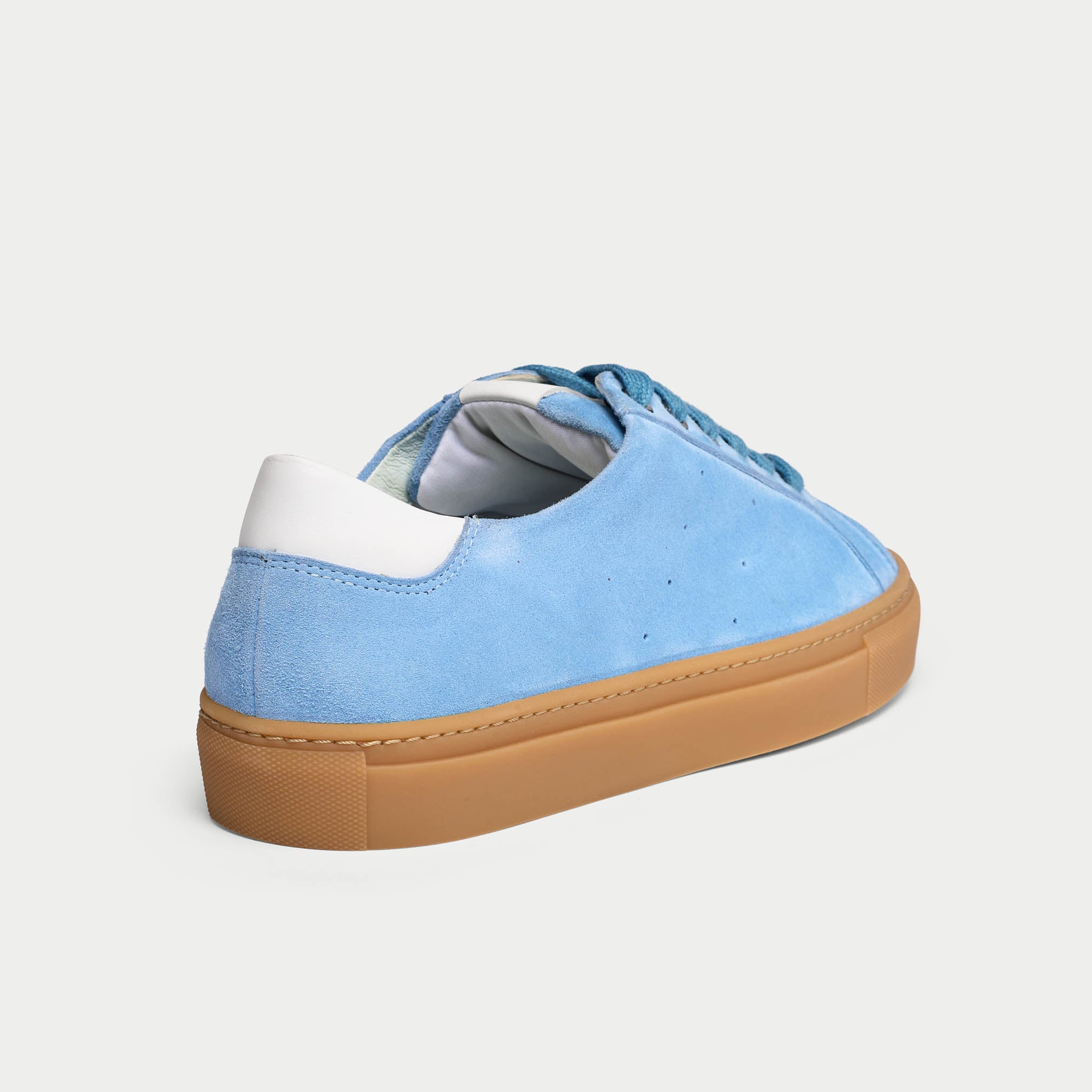 Star - Baby Blue Suede Wide Fit Sneakers