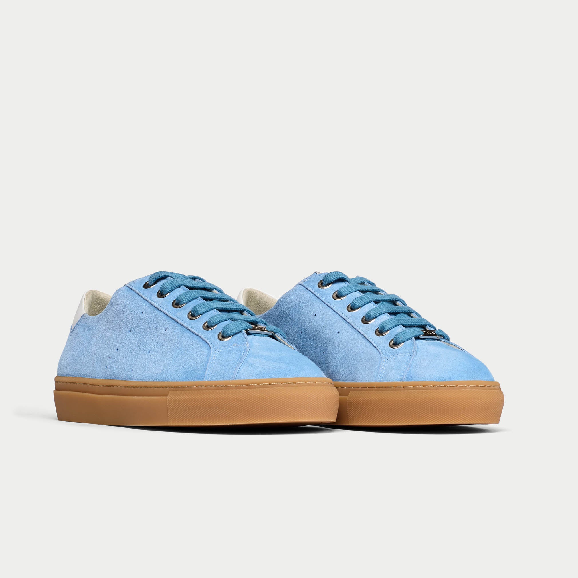 Star - Baby Blue Suede Wide Fit Sneakers