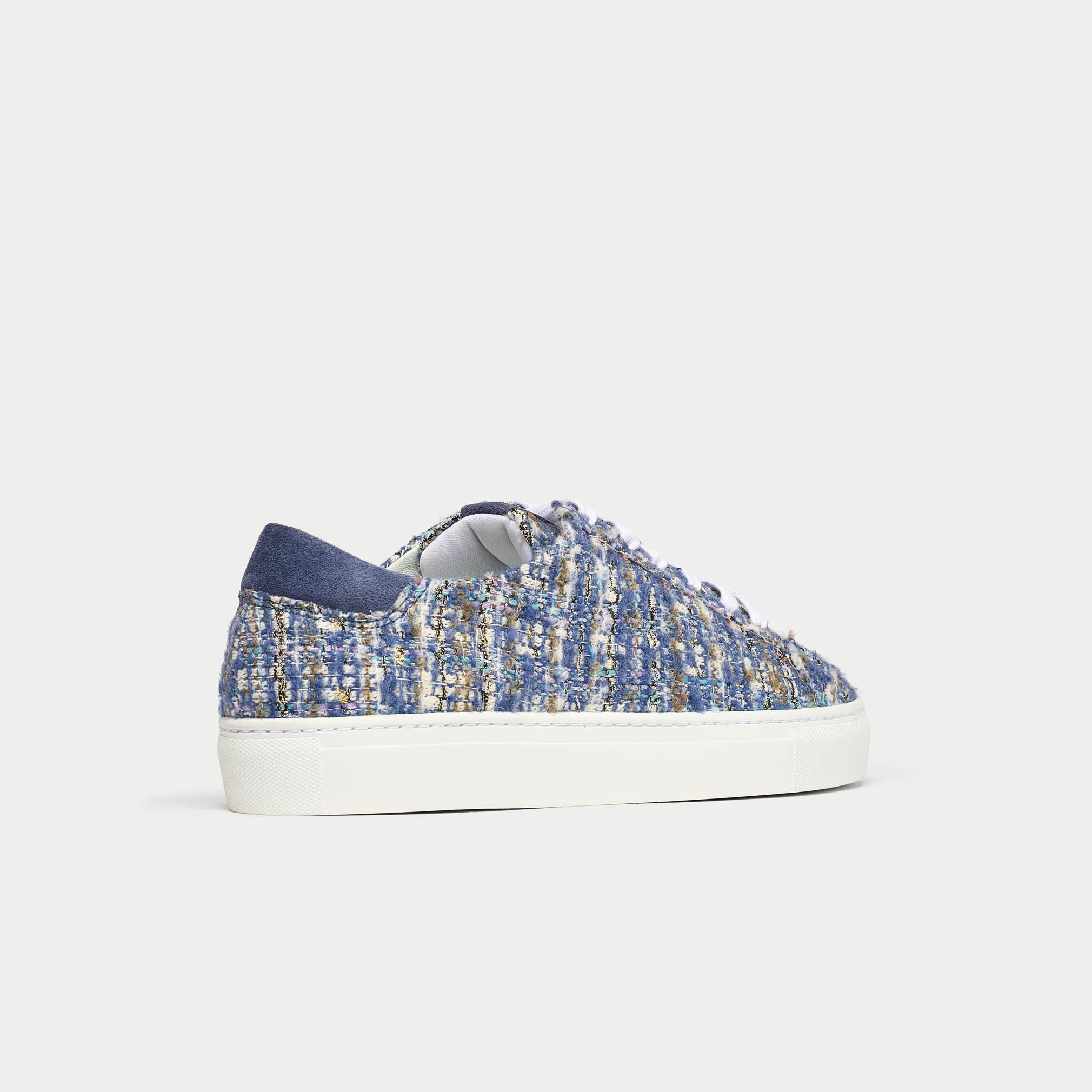 star tweed trainers back/side view