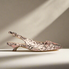 Trudie rose snake slingback side view