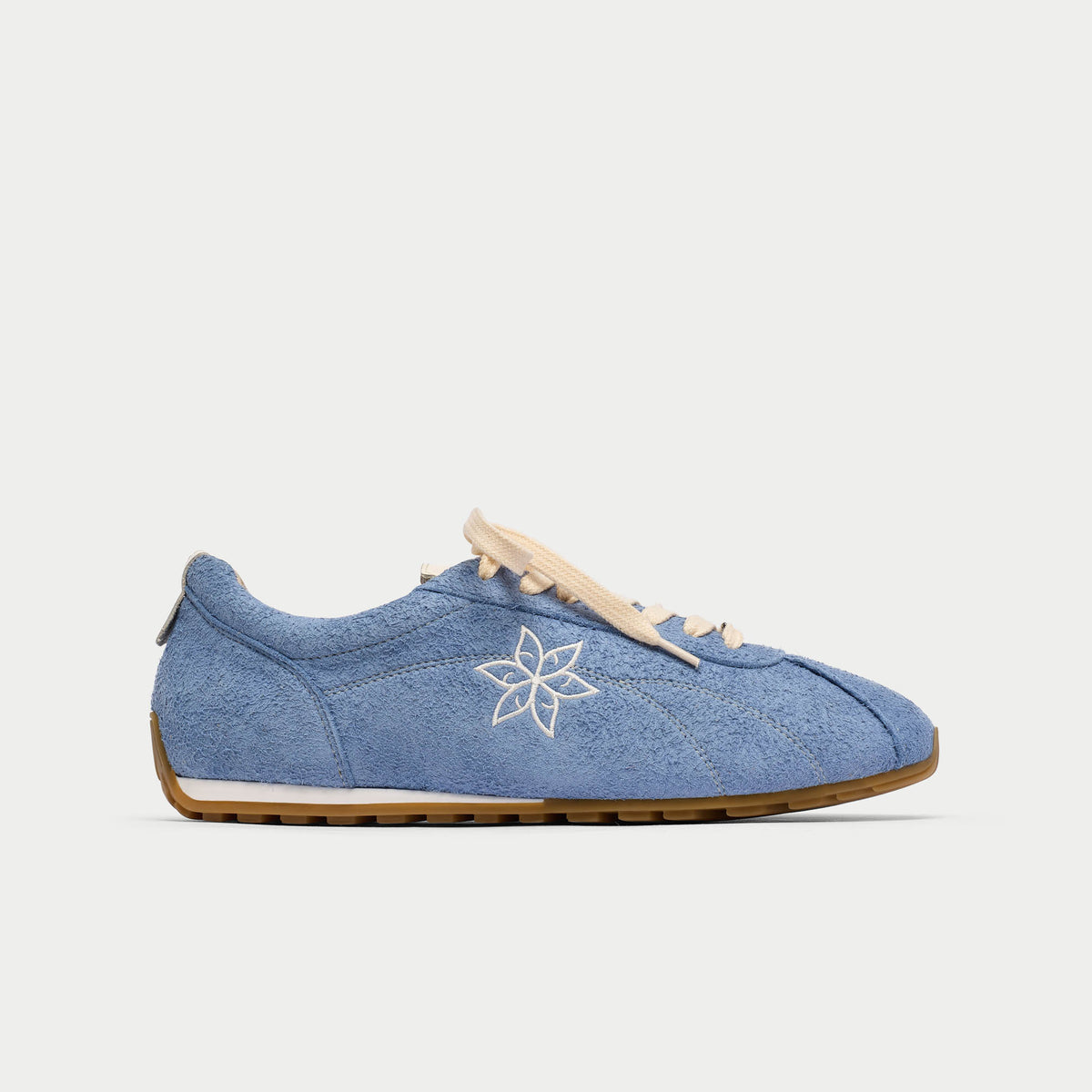 Calla | Aurora | Ice Blue Suede Flat Sneaker