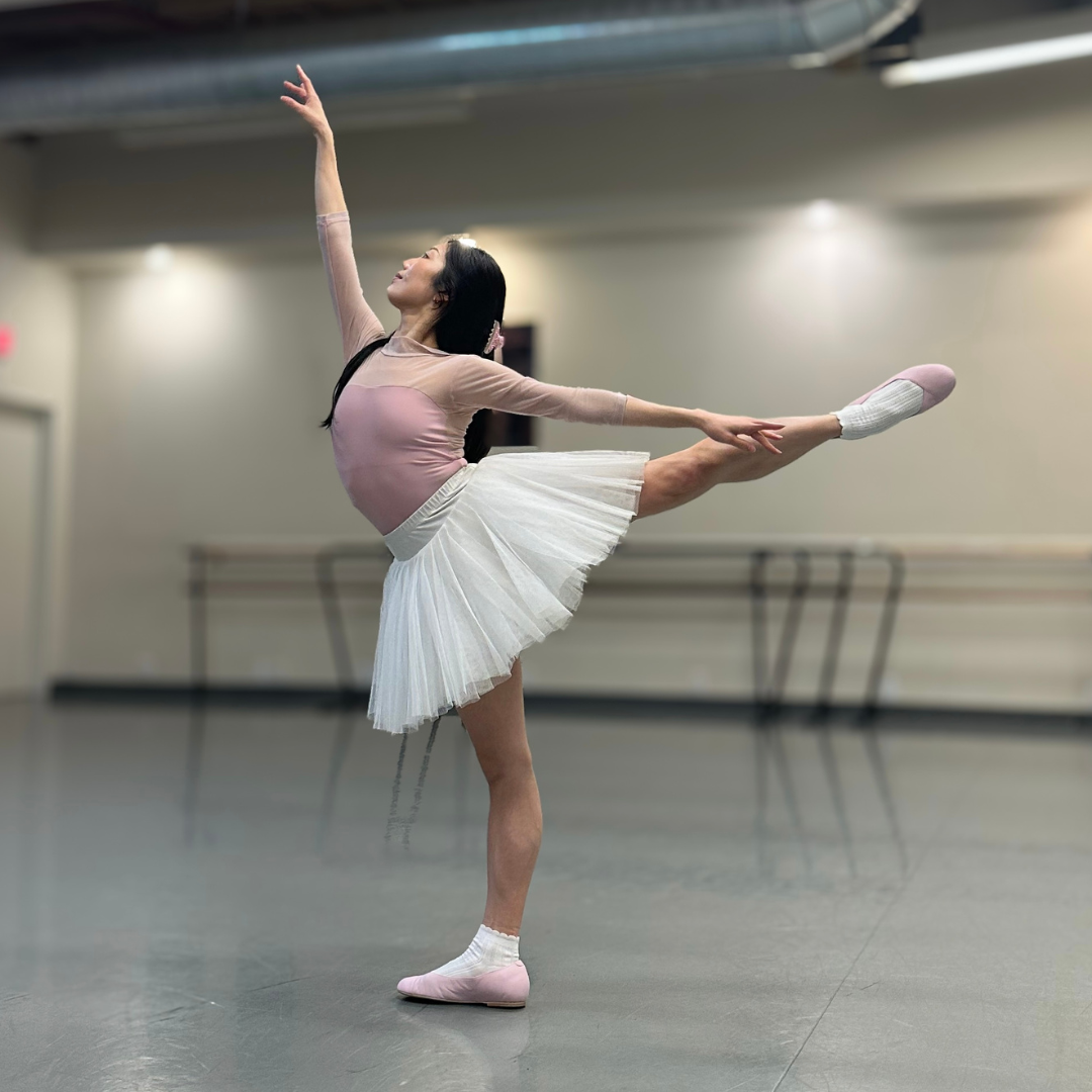 Charlotte - Pale Pink Leather Ballerinas