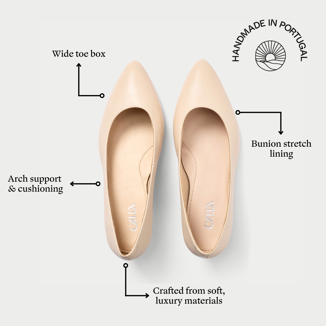 claudia light beige features graphic