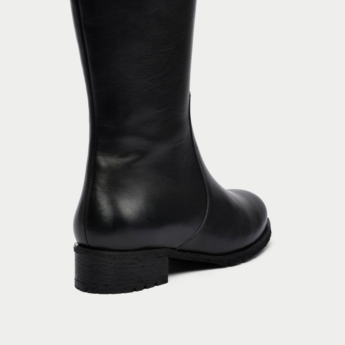 Bella - Black Leather Boots