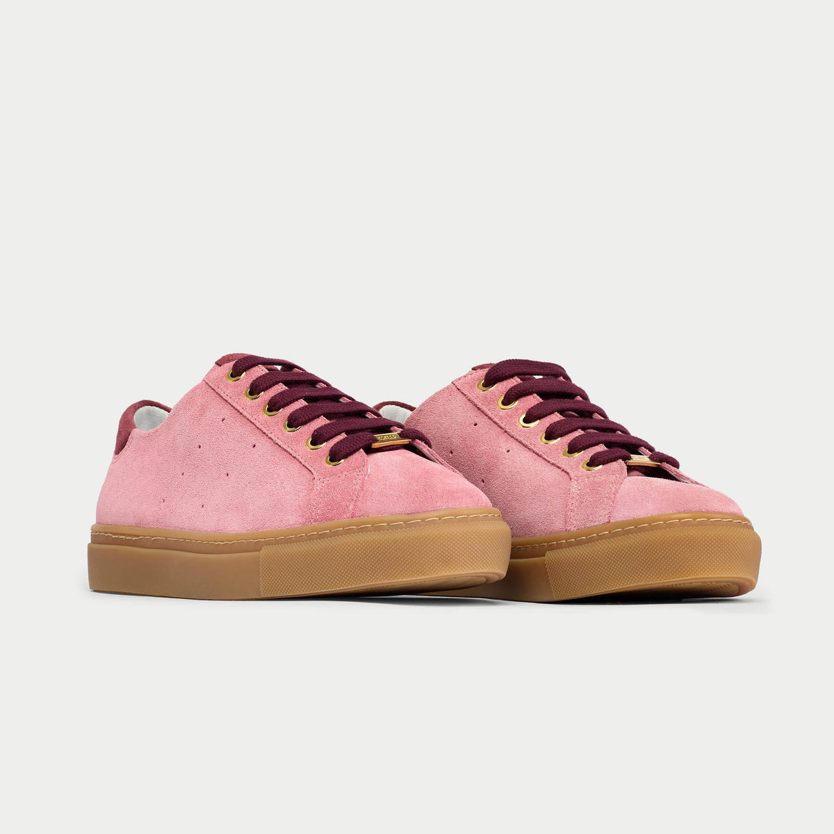 Star - Mauve Suede Wide Fit Sneakers