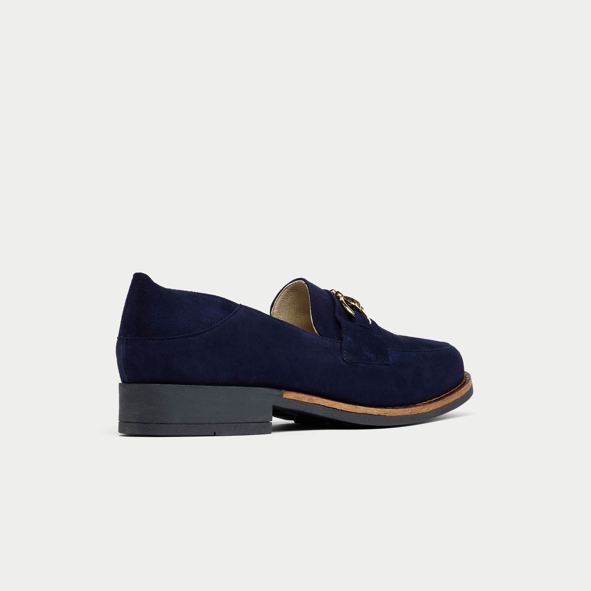 Meredith - Navy Suede Loafers