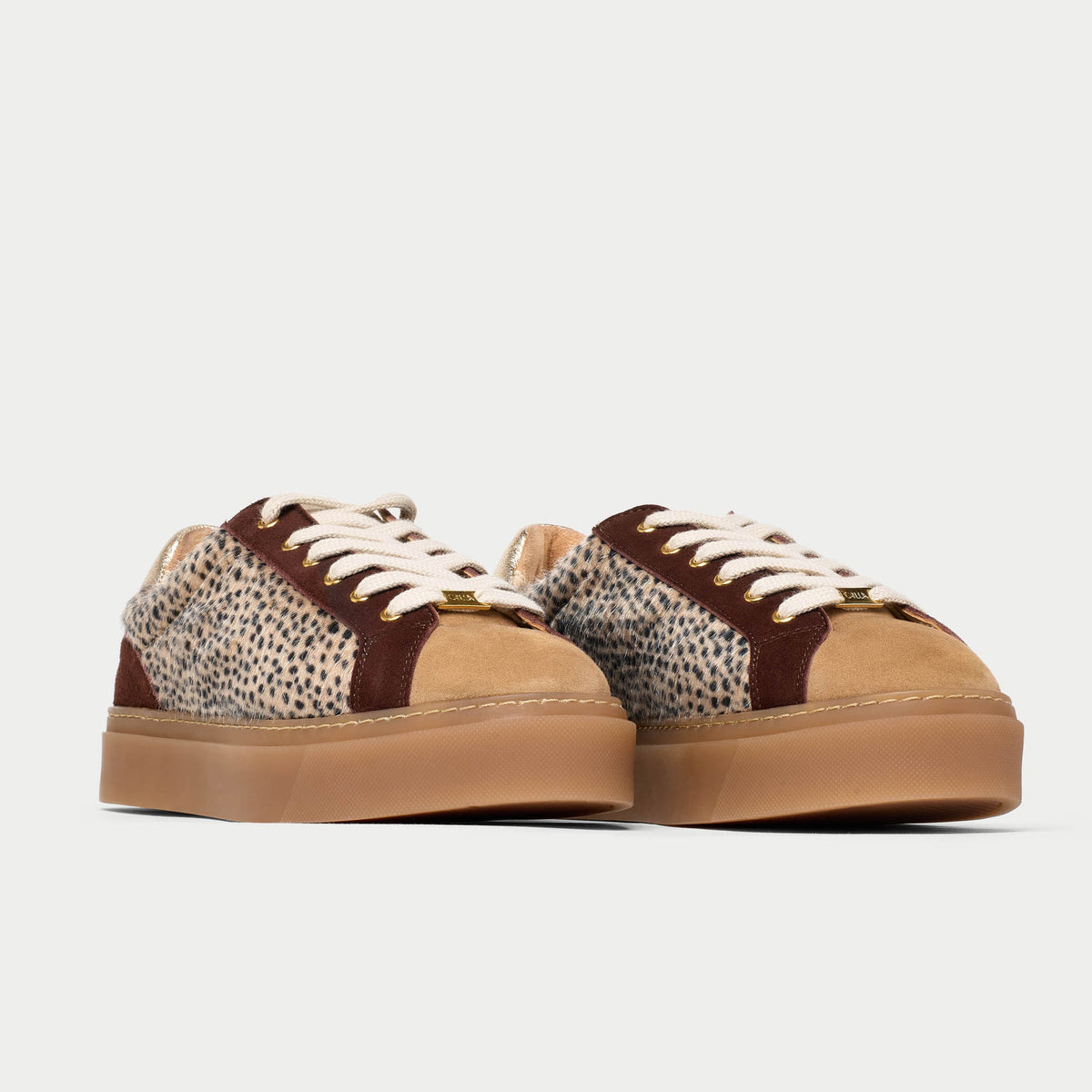 Neptune - Cheetah Wide Fit Sneakers