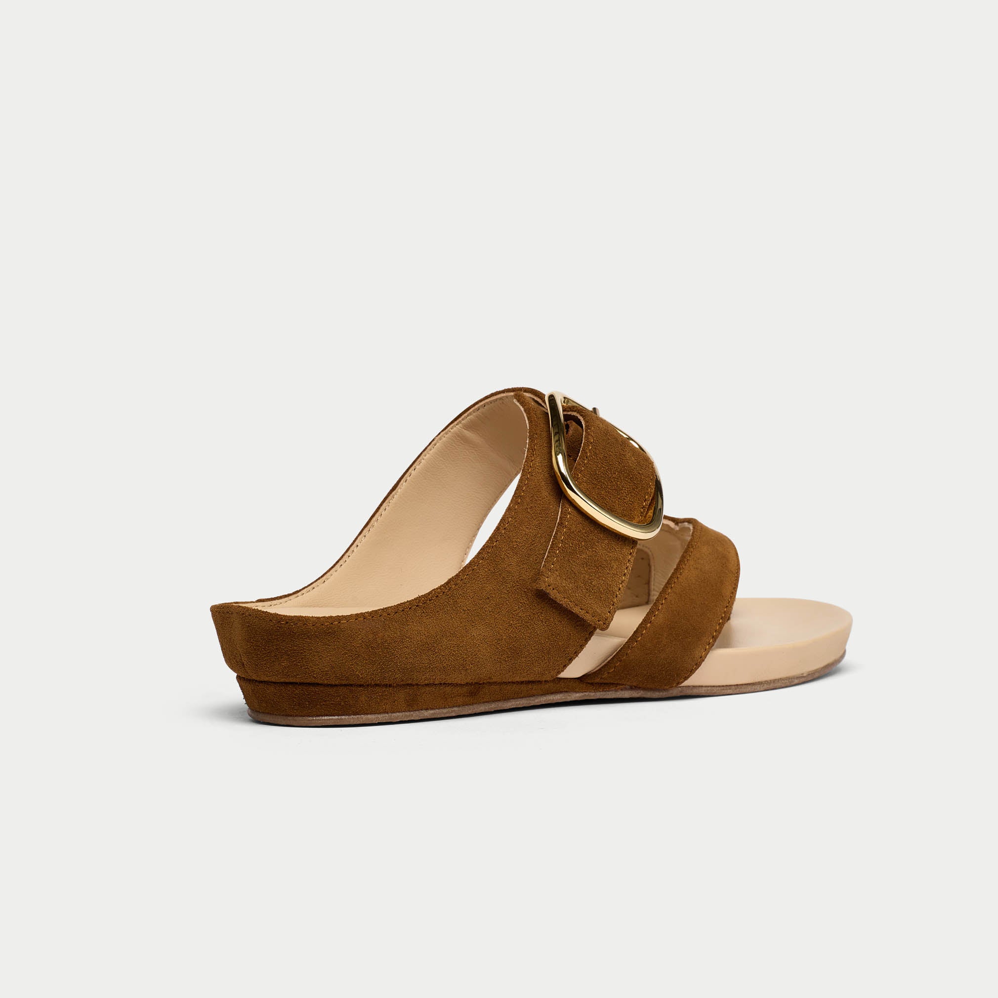 Ruby - Tan Suede Sandals