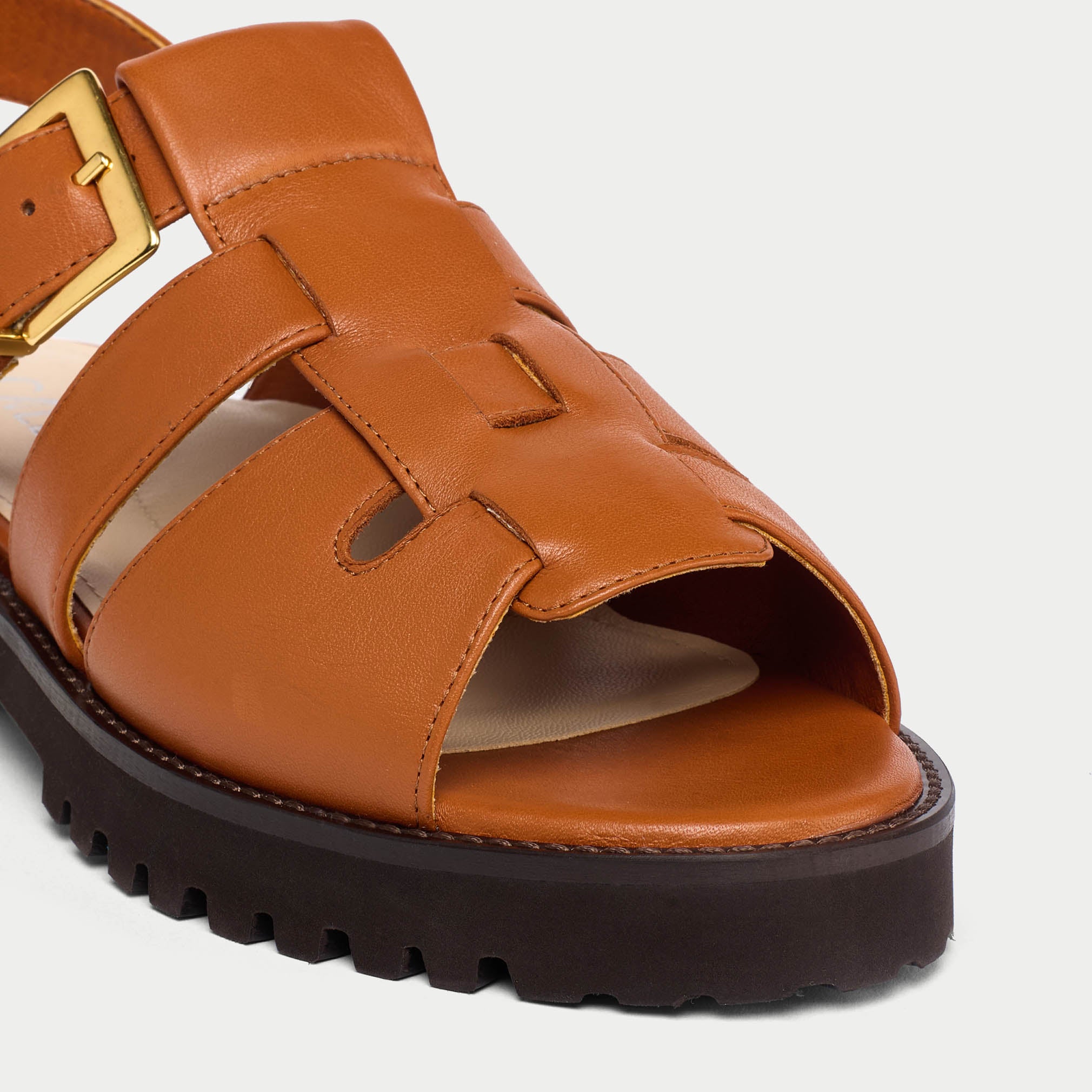 Simone - Tan Leather Sandals