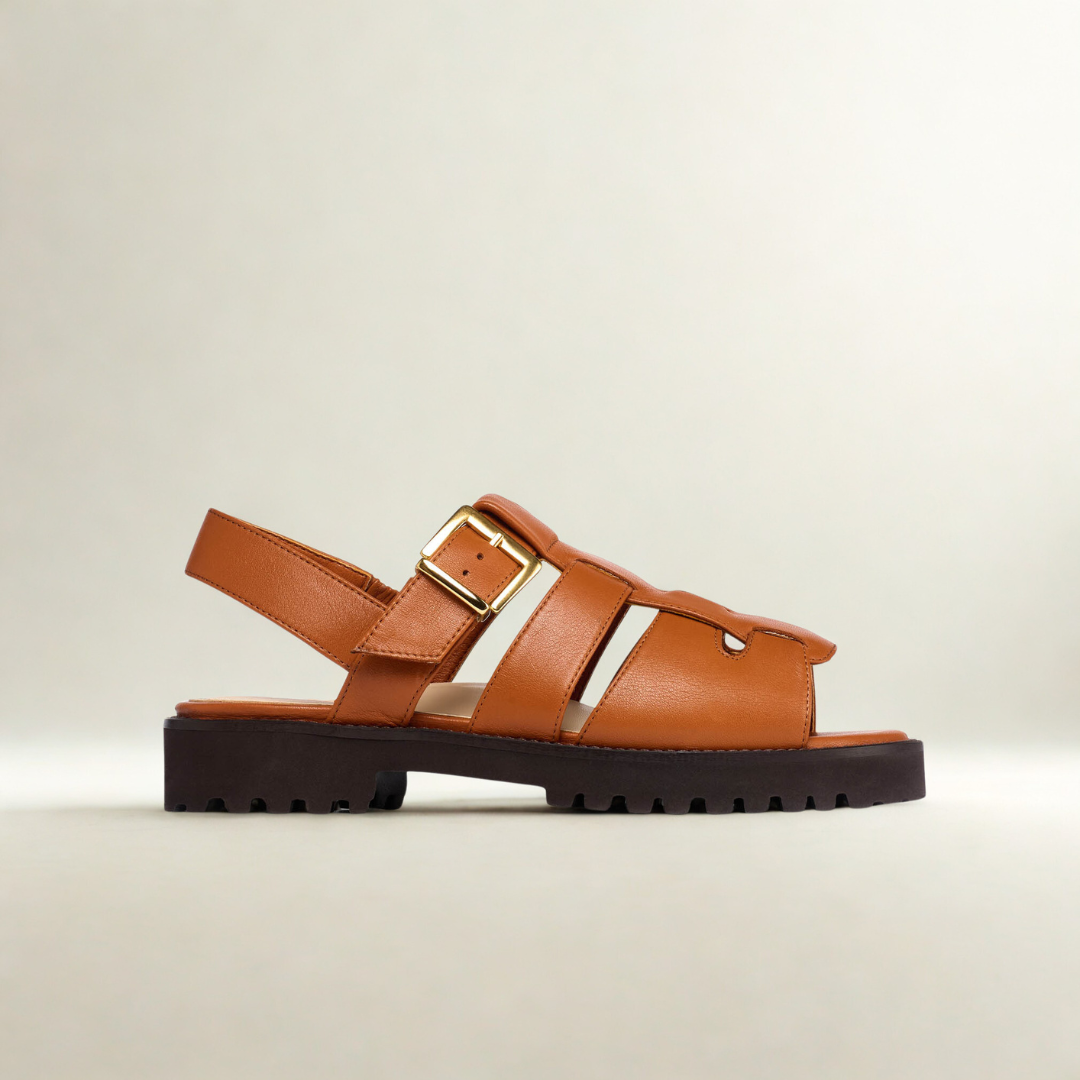 Simone - Tan Leather Sandals