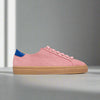 star peach suede trainers for bunions side view
