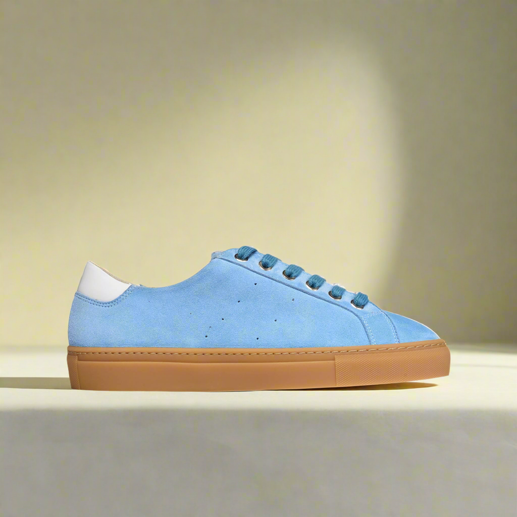 Star suede trainers side view