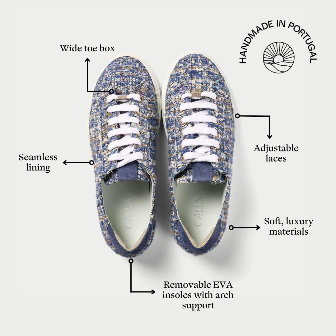 star tweed trainers for bunions features