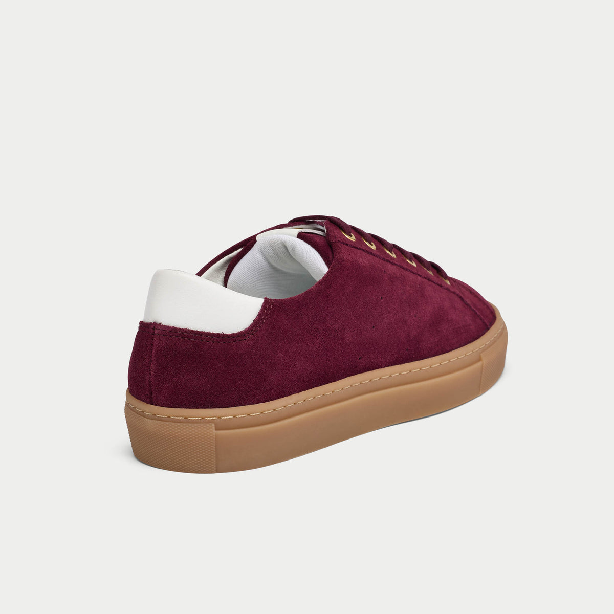 star cherry sneakers with tan soles heel close-up
