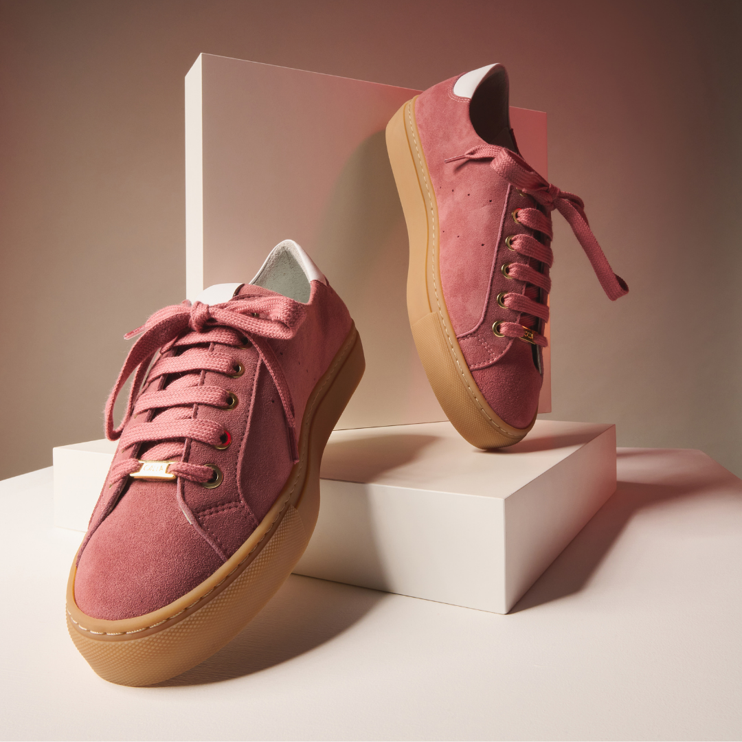 Star - Dusty Rose Suede Sneakers