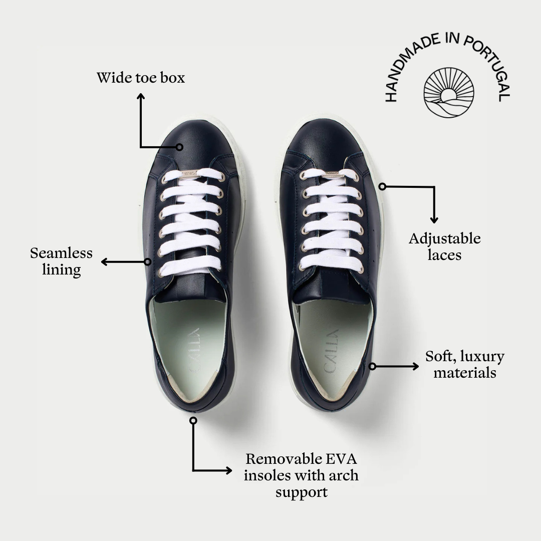 Star navy trainers features