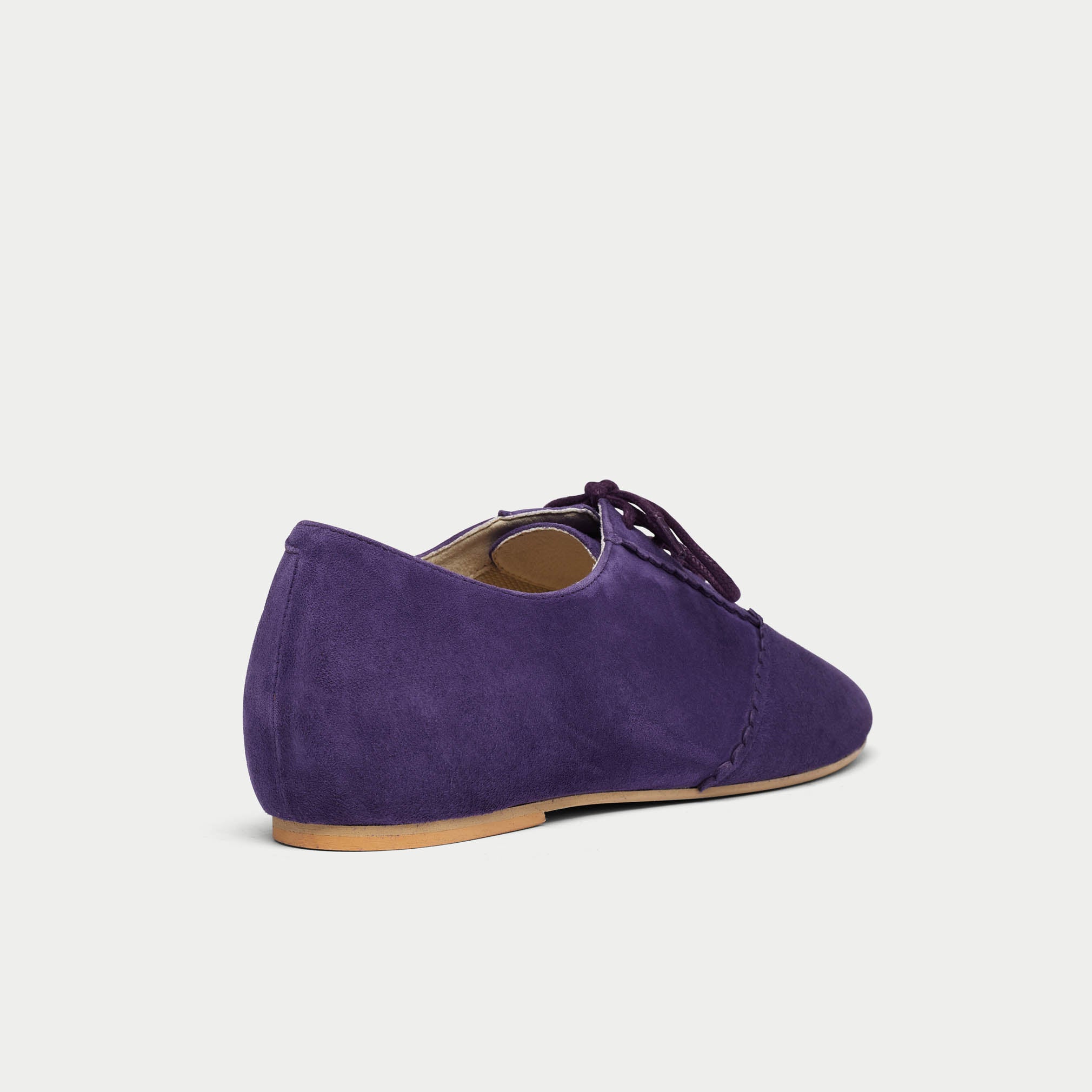 Aster - Lavender Suede Brogues