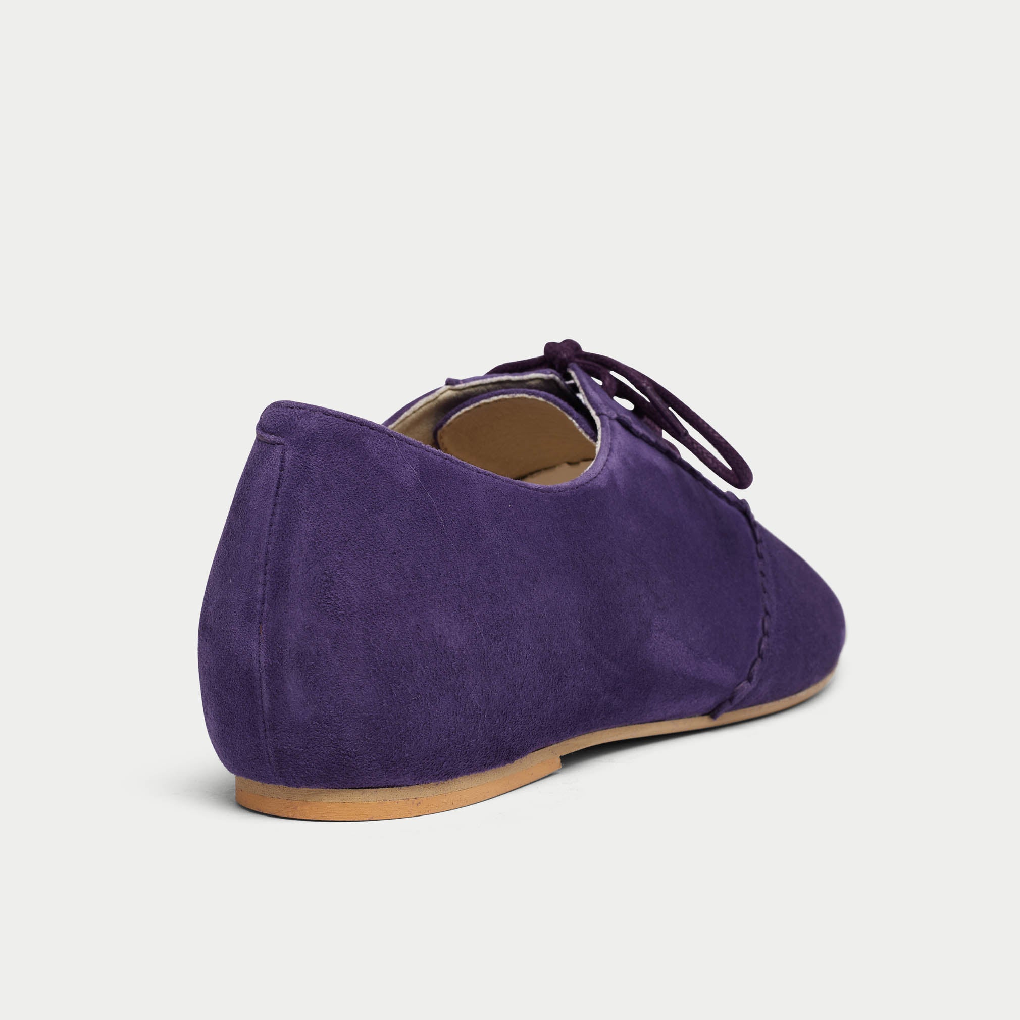 Aster - Lavender Suede Brogues