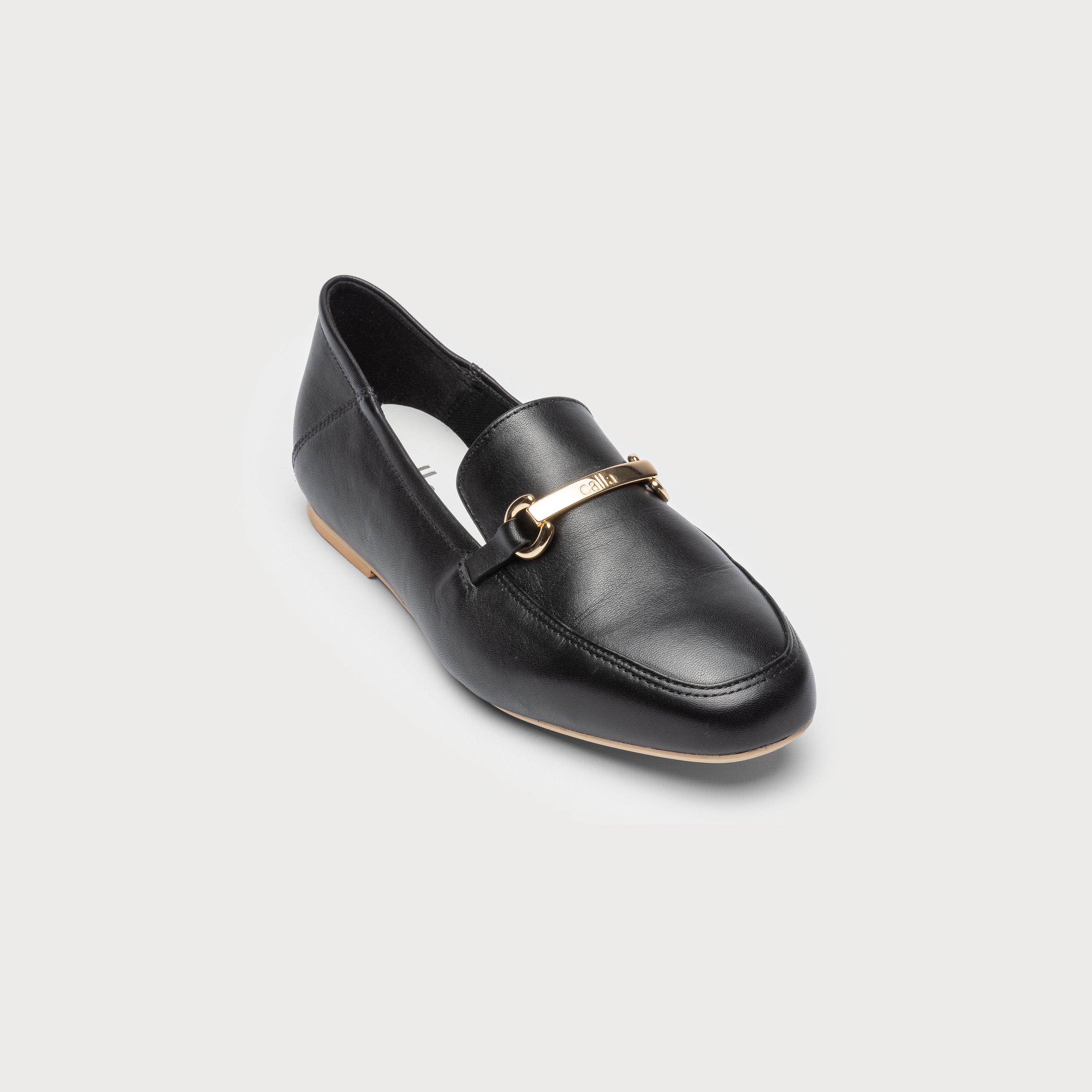 Beatrice - Black Leather Loafers