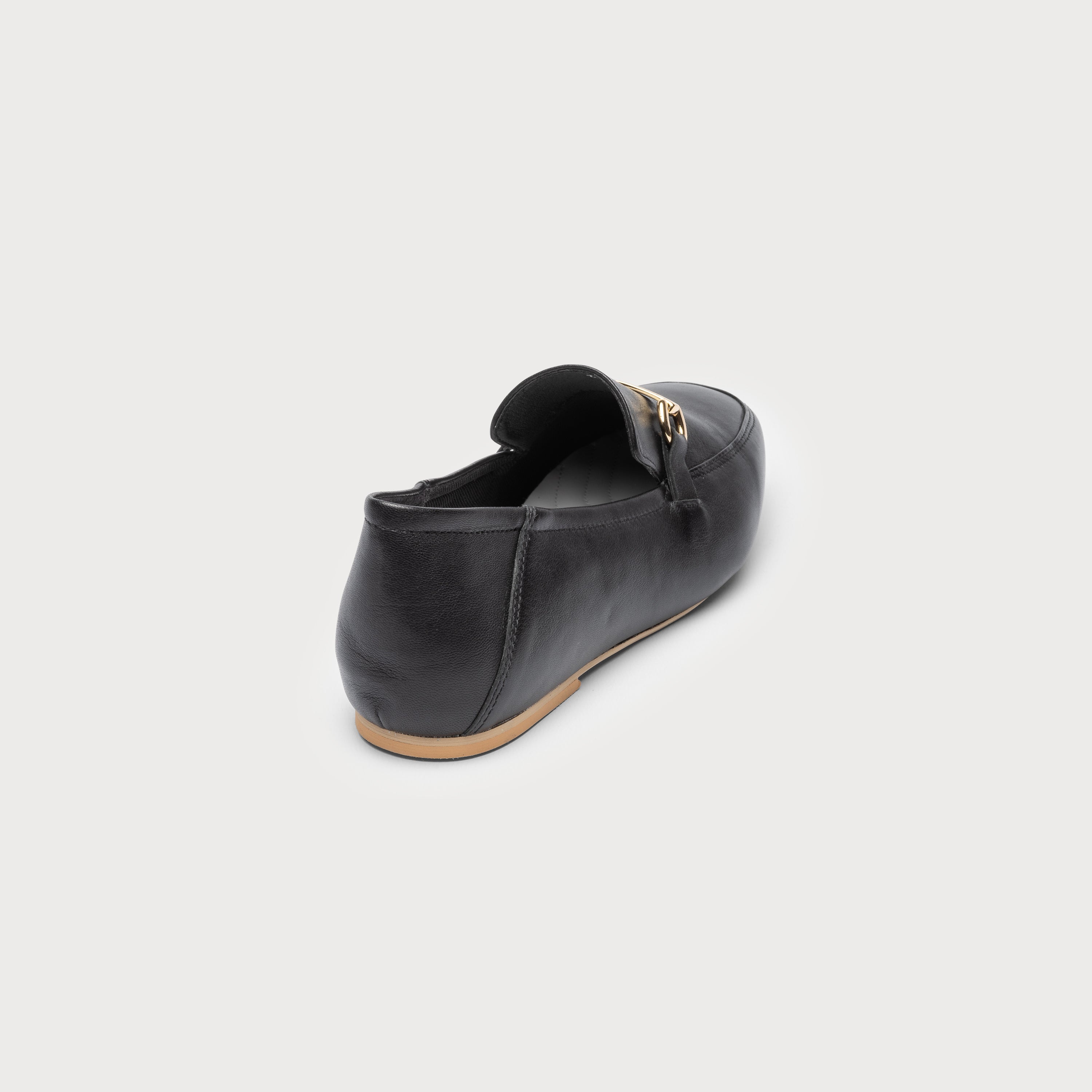 Beatrice - Black Leather Loafers