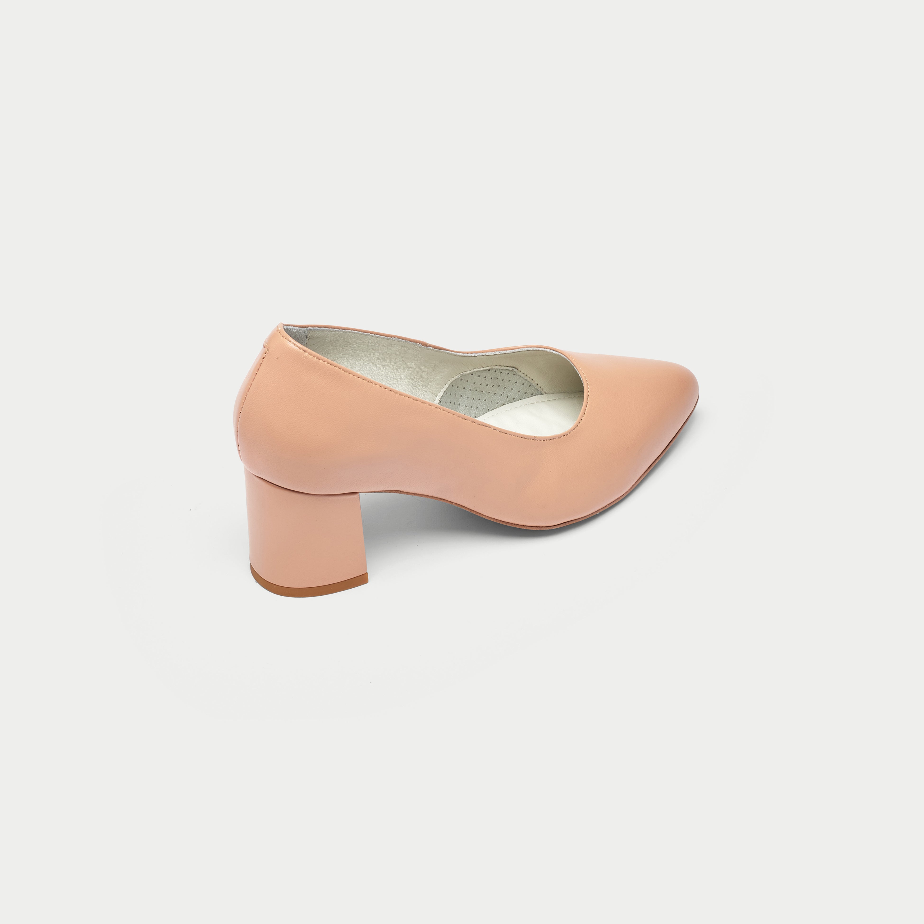 Esme - Neutral Pink Leather Pumps