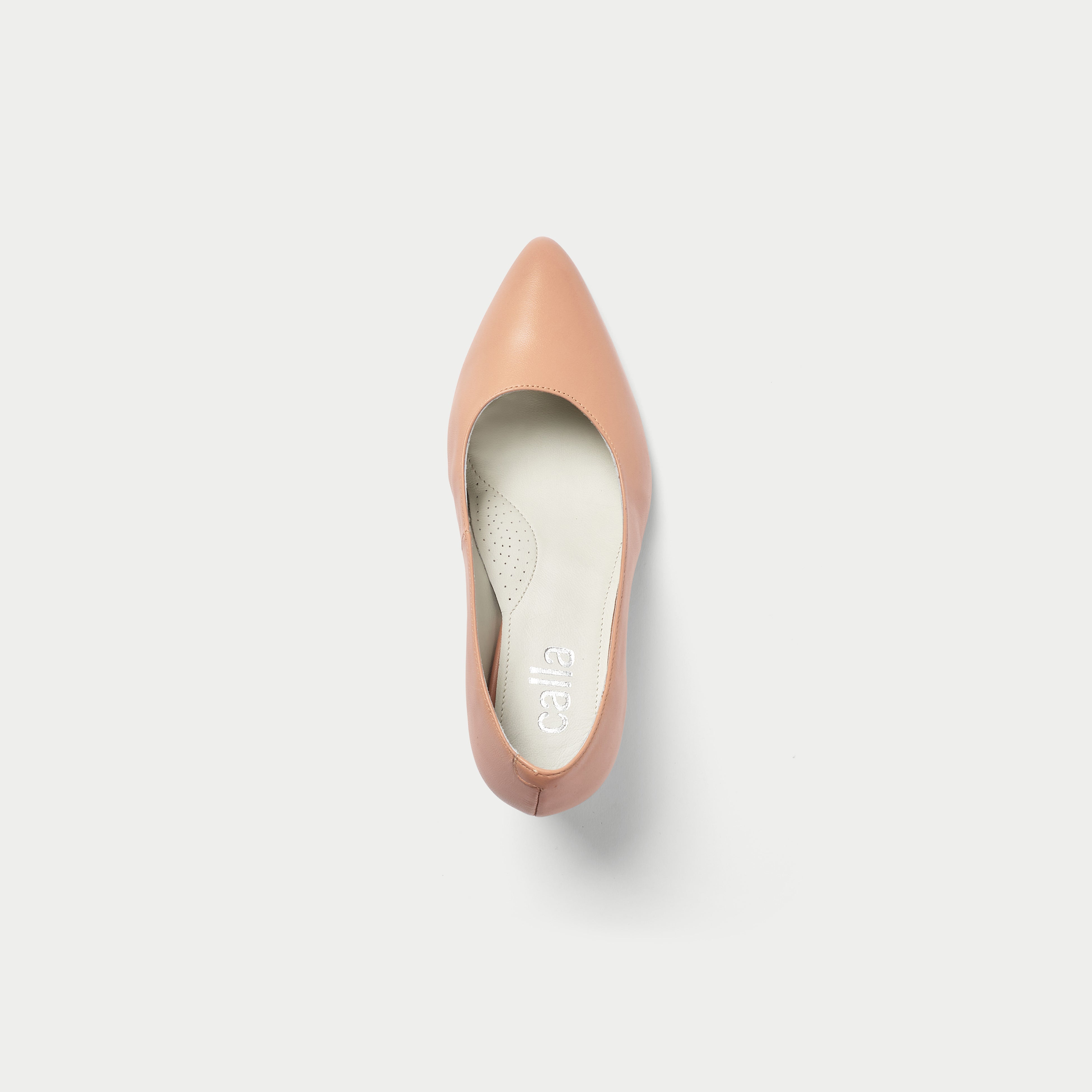 Esme - Neutral Pink Leather Pumps