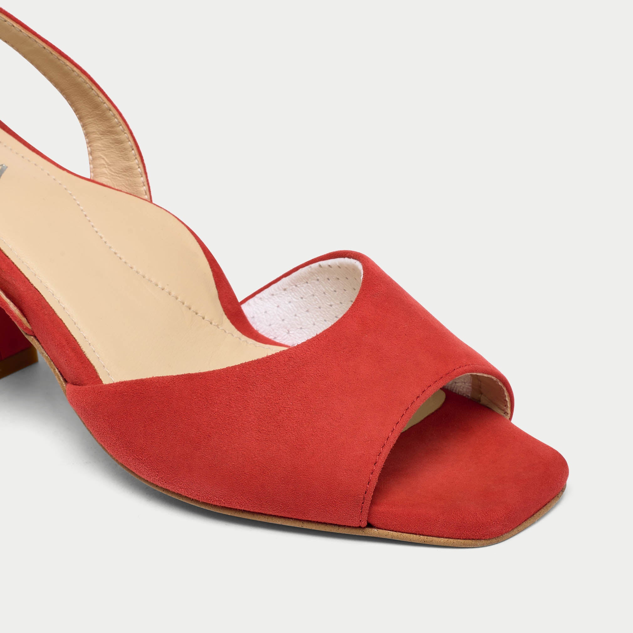 Felicity - Paprika Suede Block Heels