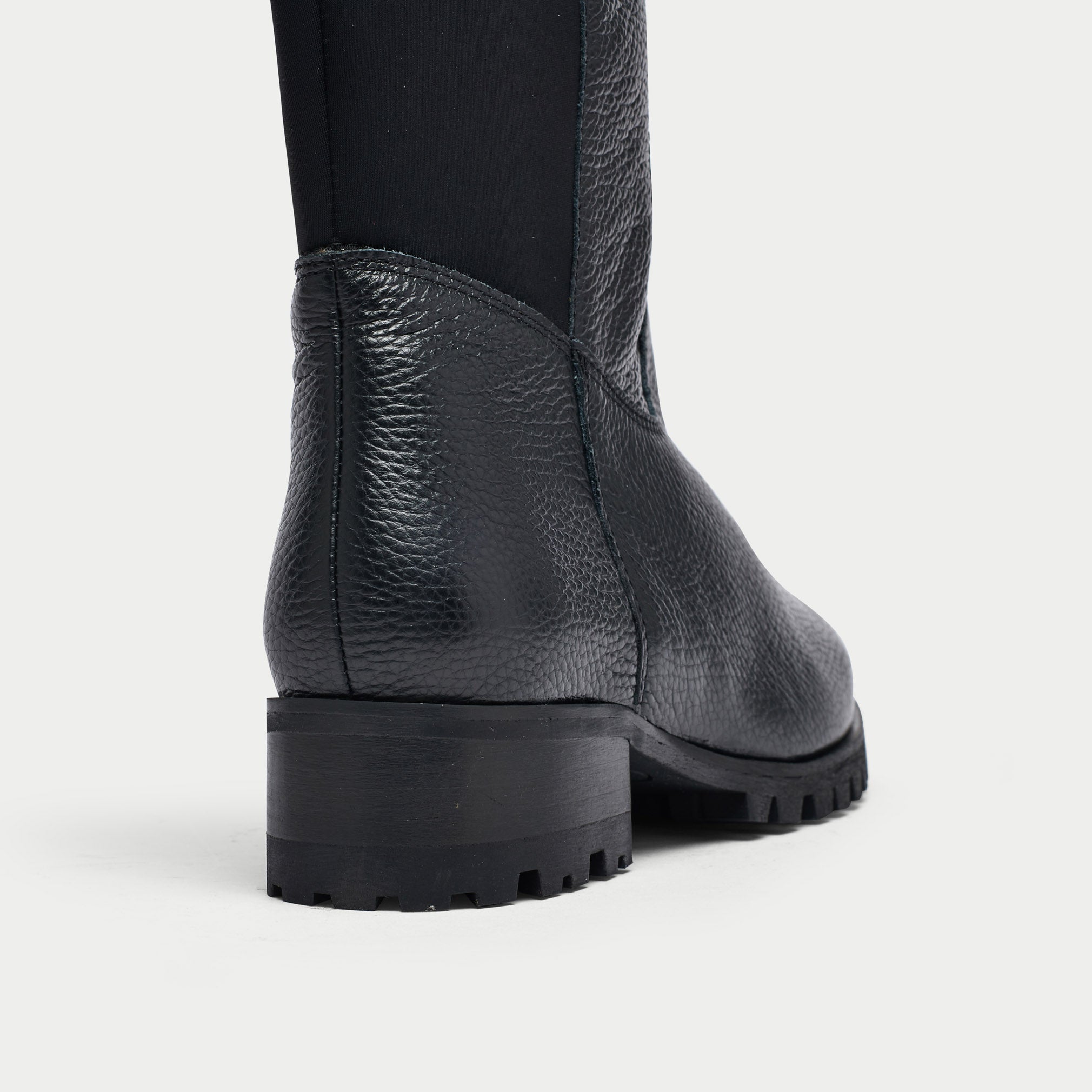 Georgina - Black Leather Boots