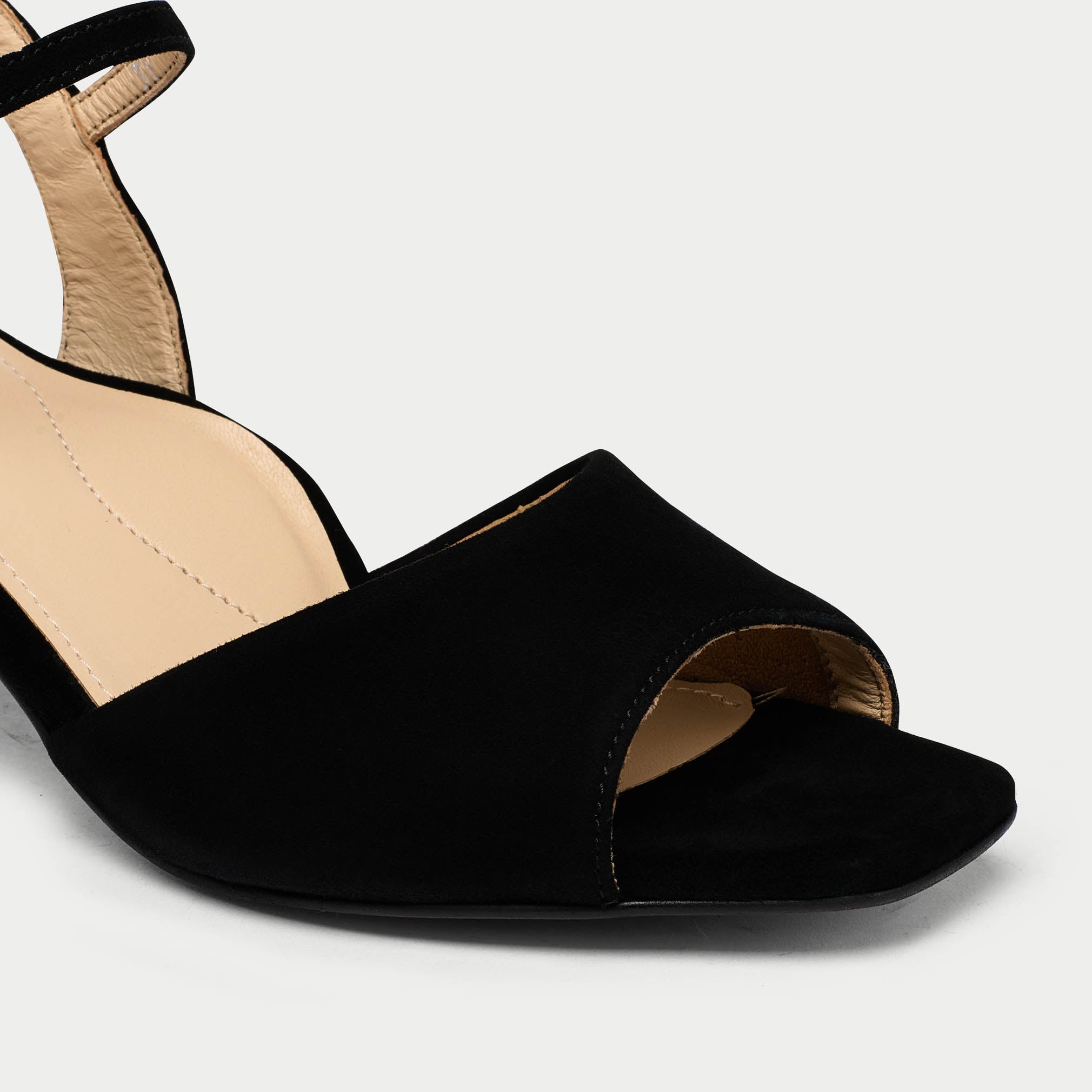 Gwen - Black Suede Heels