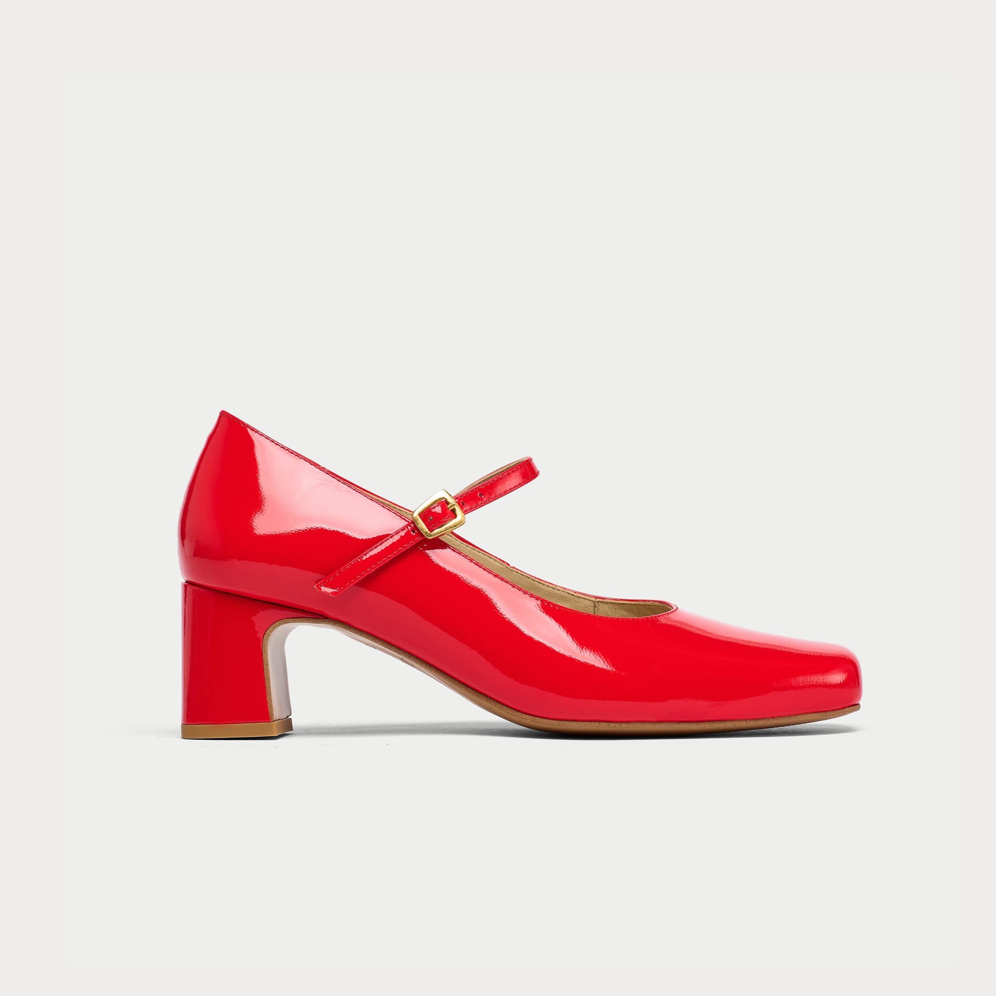 Mary Jane - Poppy Patent Leather Pumps