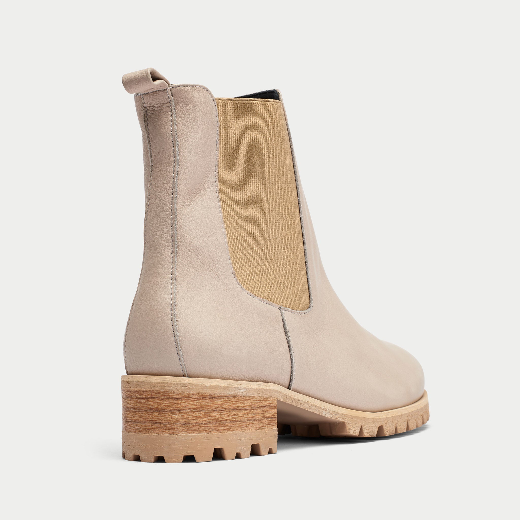 Miranda - Neutral Leather Boots