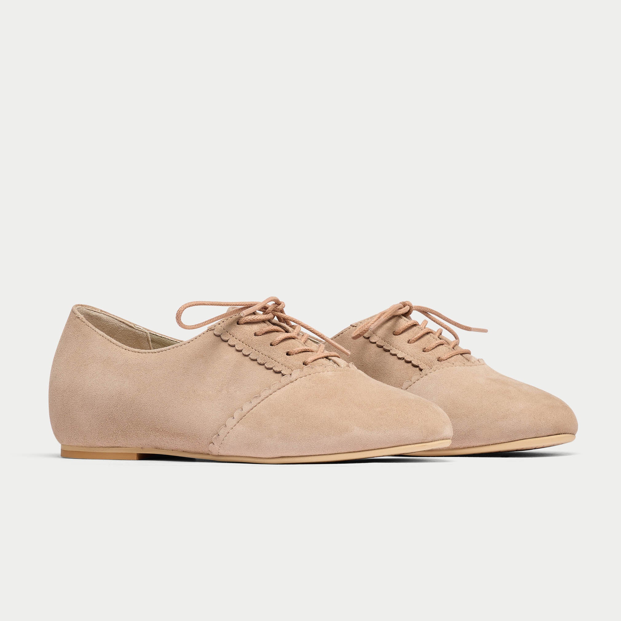 pair of nutmeg suede brogues for bunions