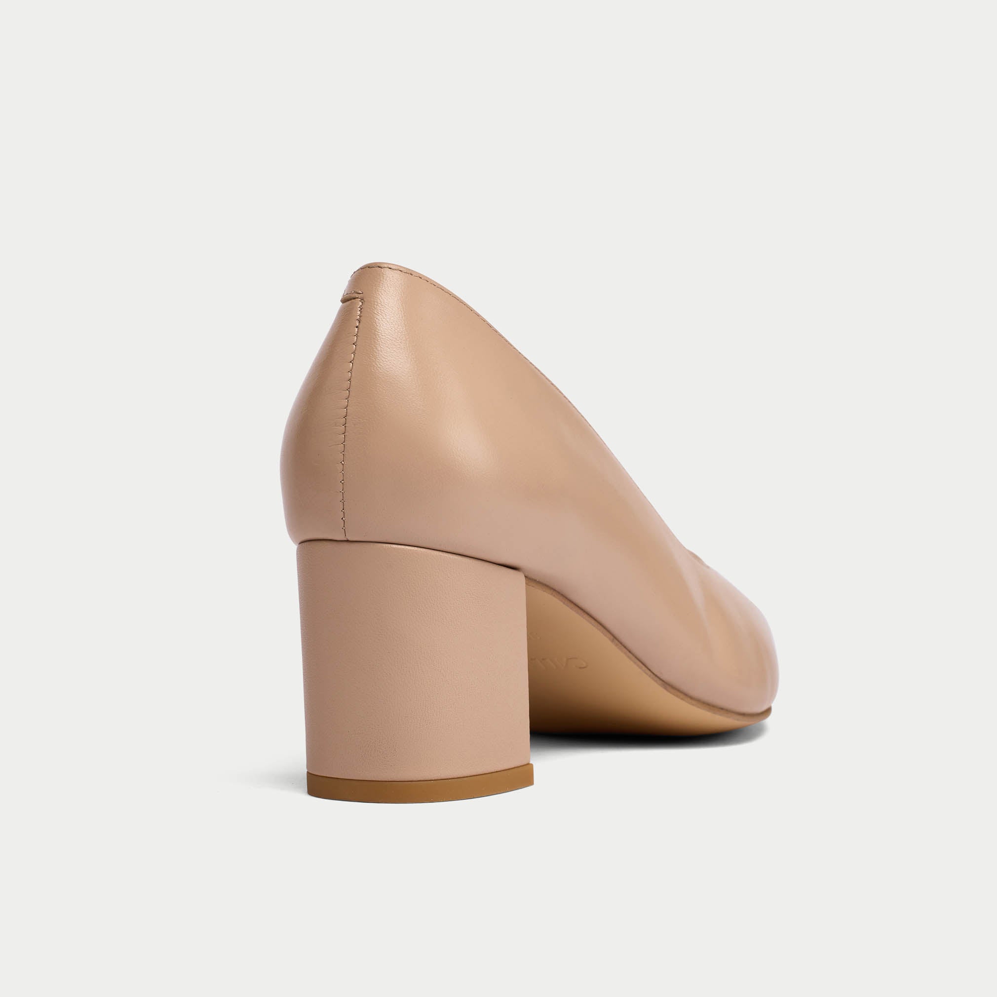 Esme - Neutral Leather Pumps