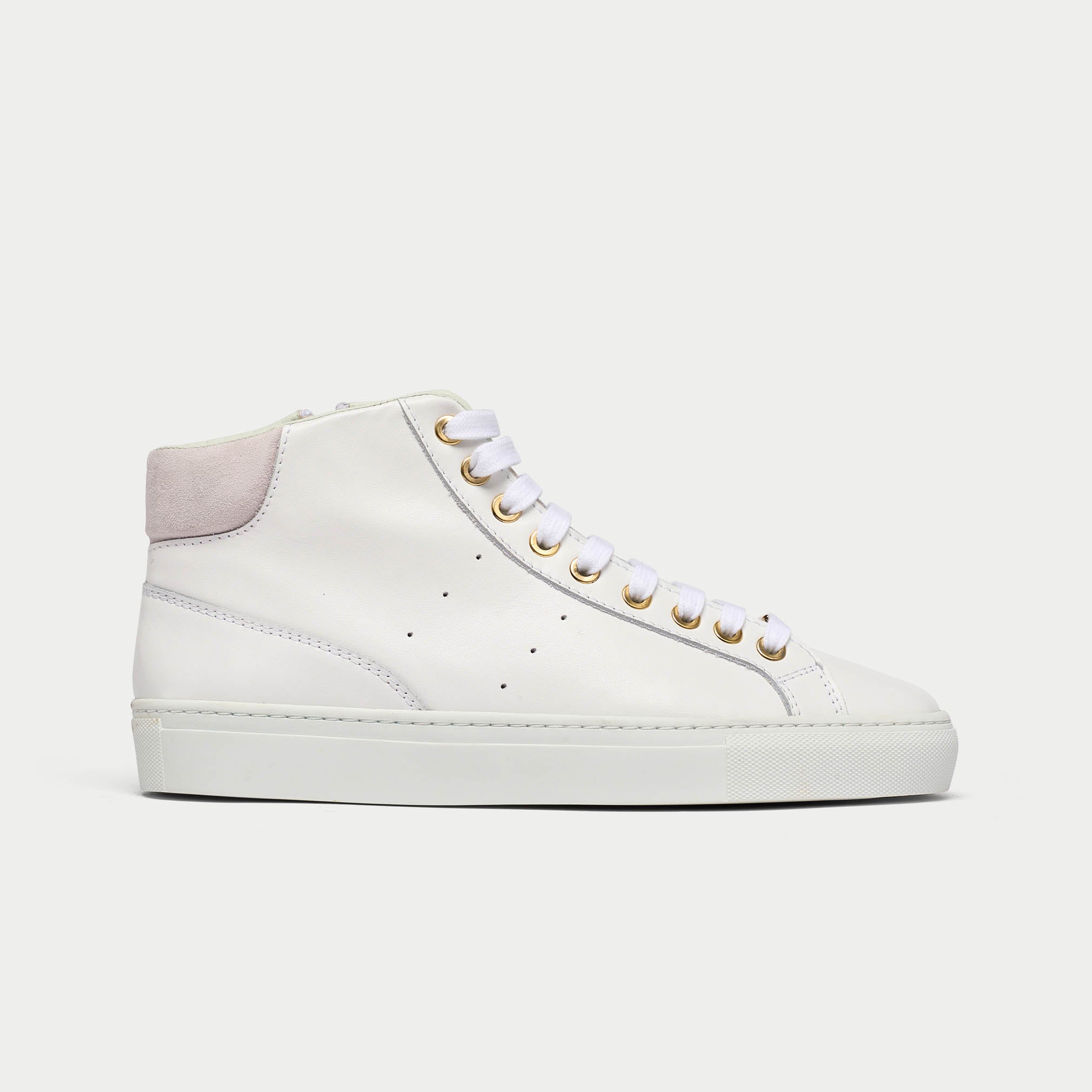 Flare All White Leather