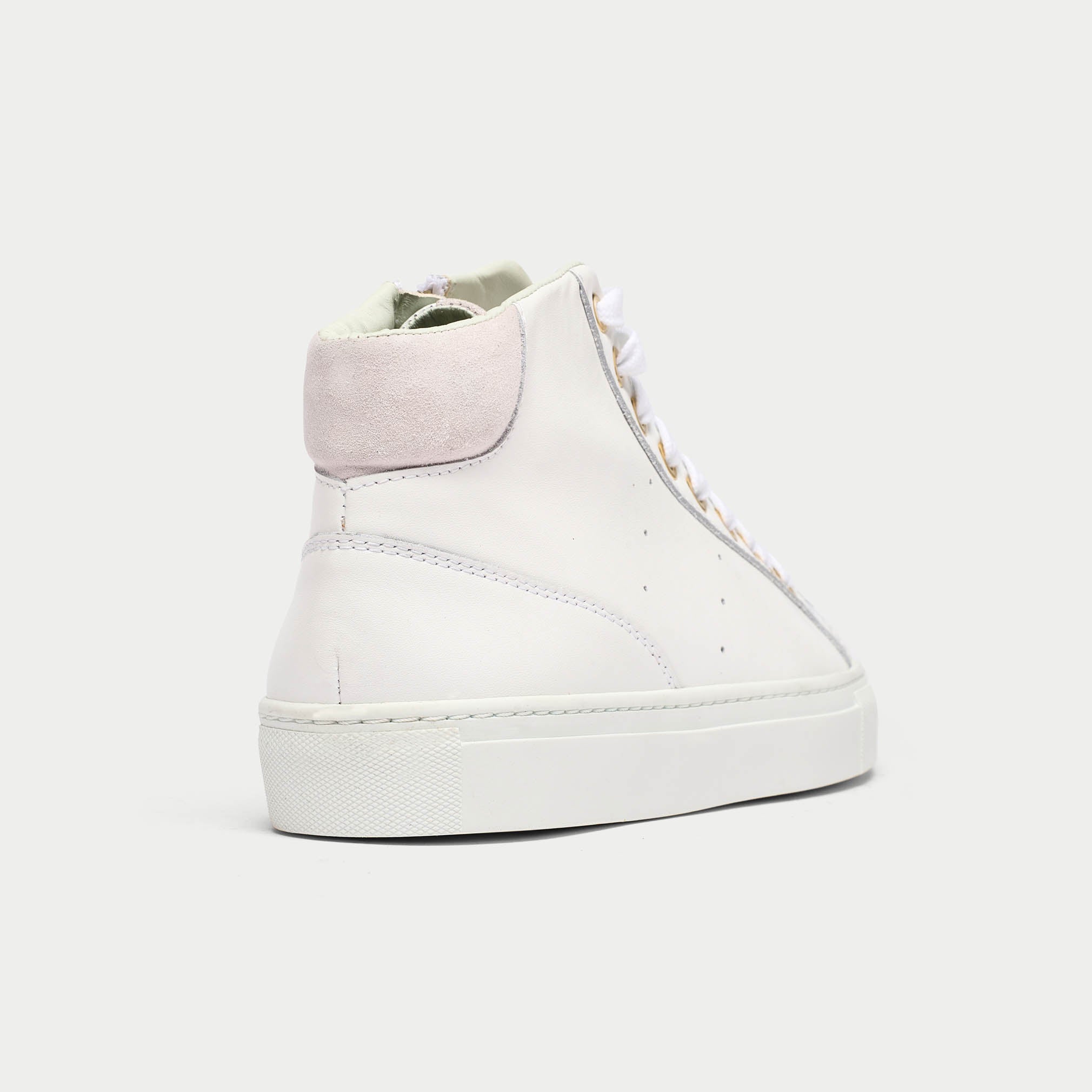flare high-top trainers back view